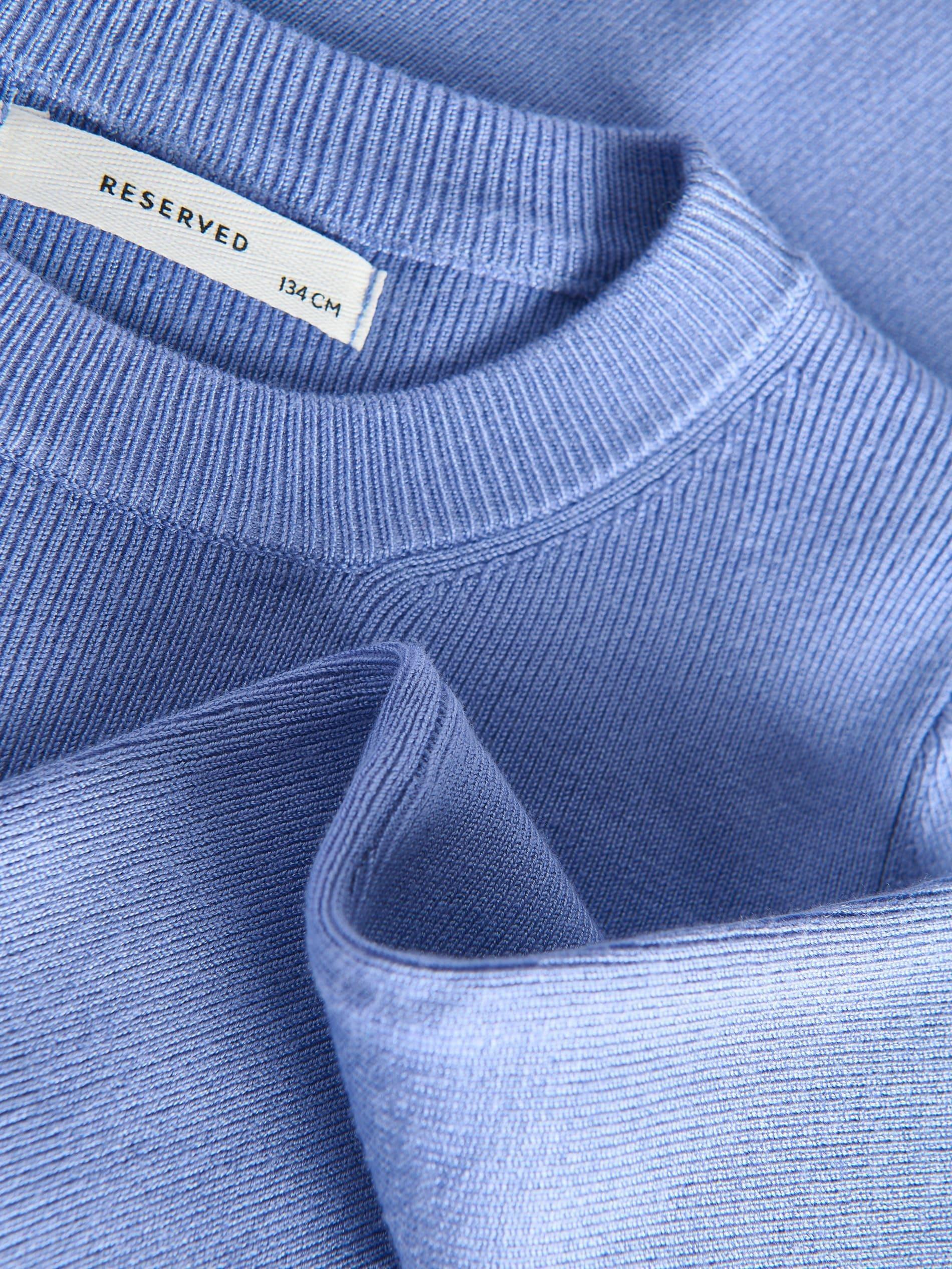 Blue Sweater Knitted Regular, Kids Girls, Blue, large image number 1