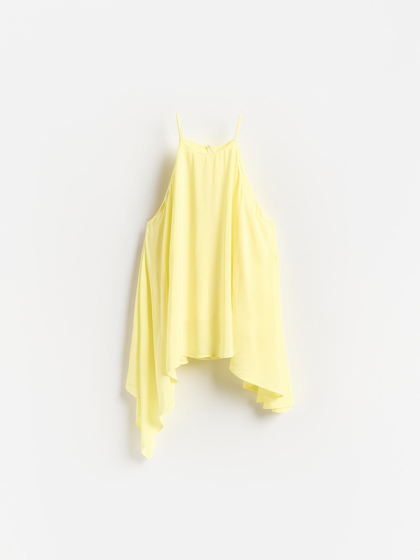 Yellow Viscose Rich Top, Yellow, large image number 3