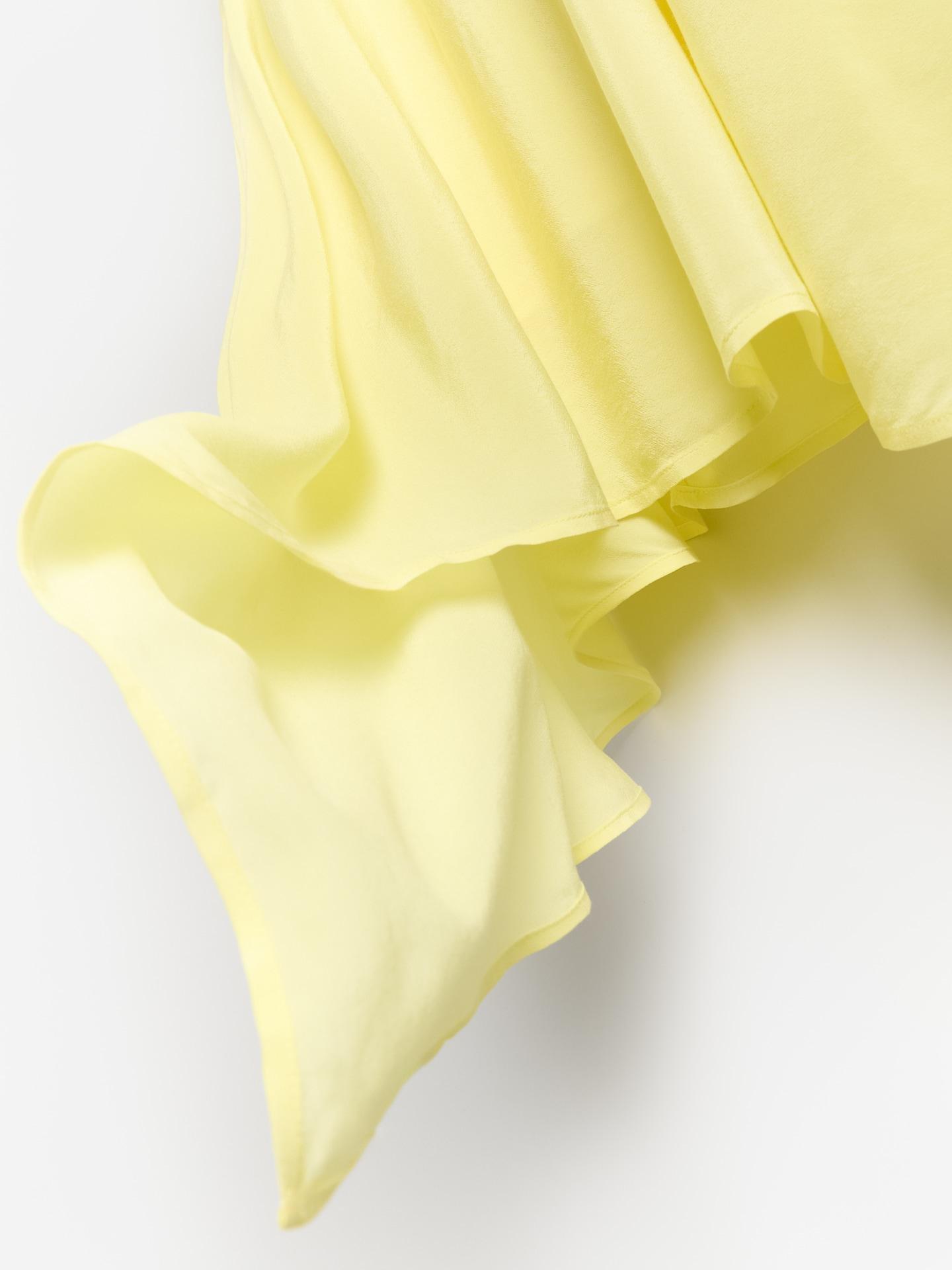 Yellow Viscose Rich Top, Yellow, large image number 4