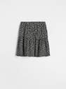 Reserved - Black Floral Mini Skirt