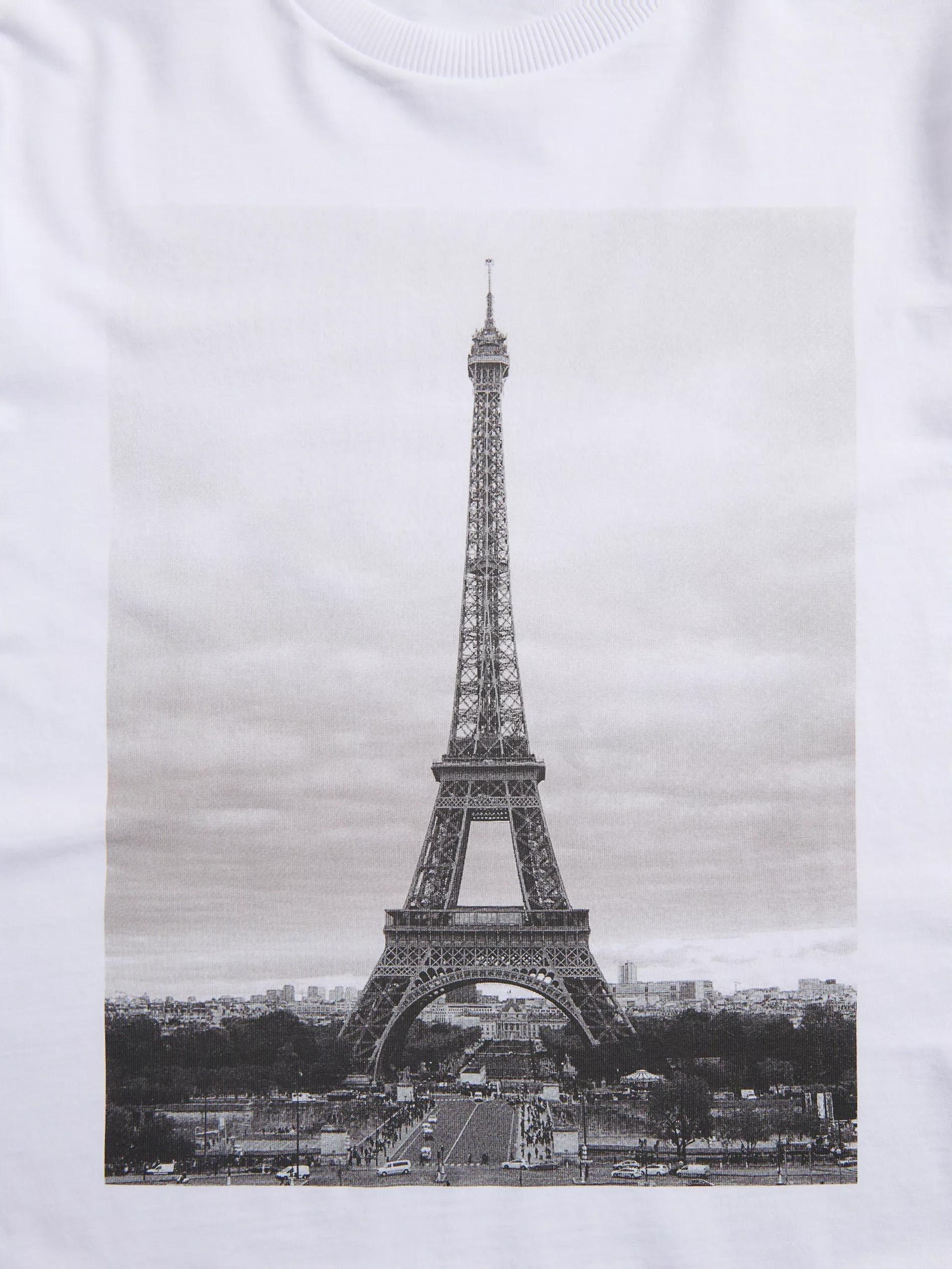 White T-shirt with print, , large image number 1