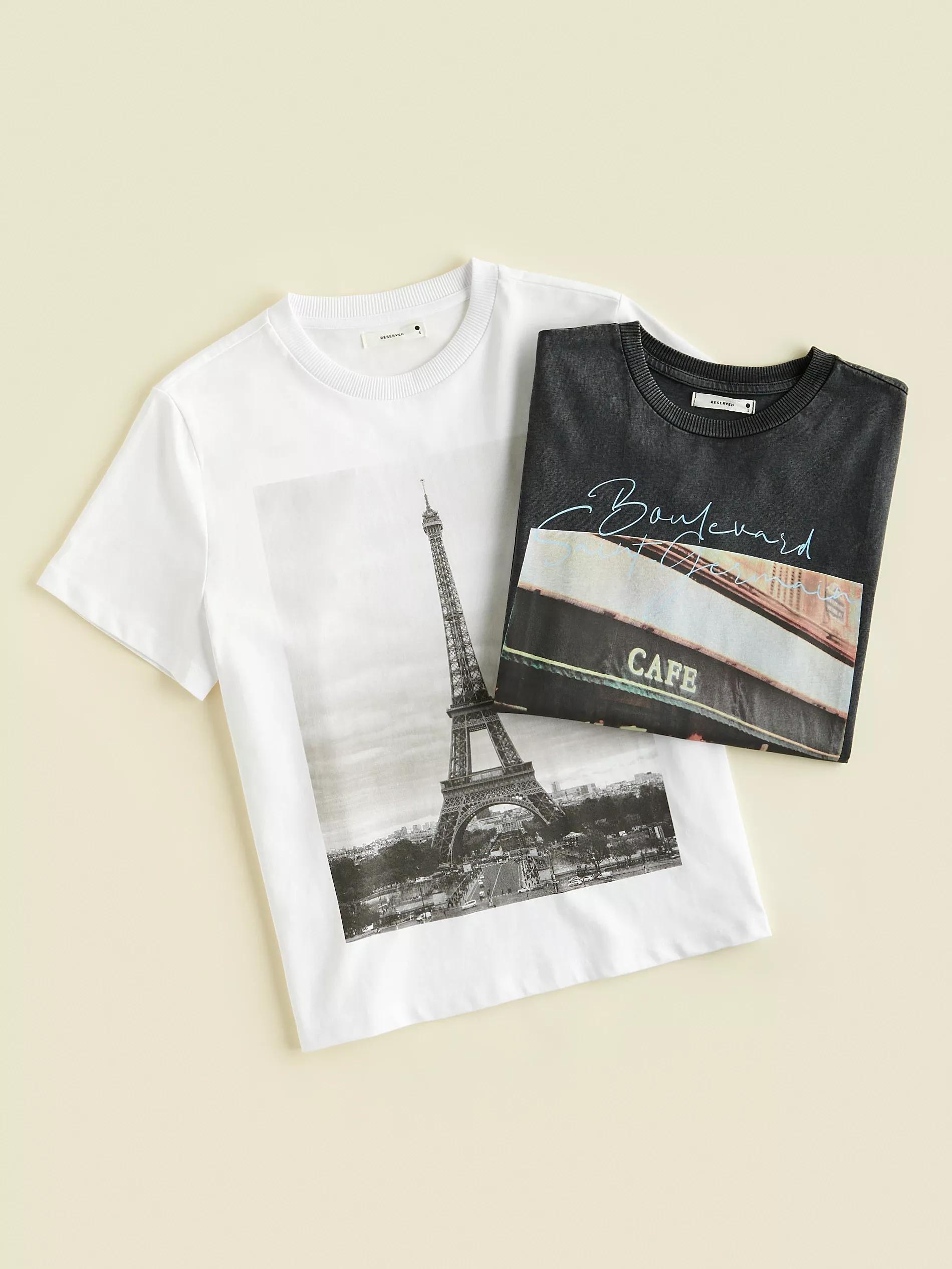 White T-shirt with print, , large image number 2