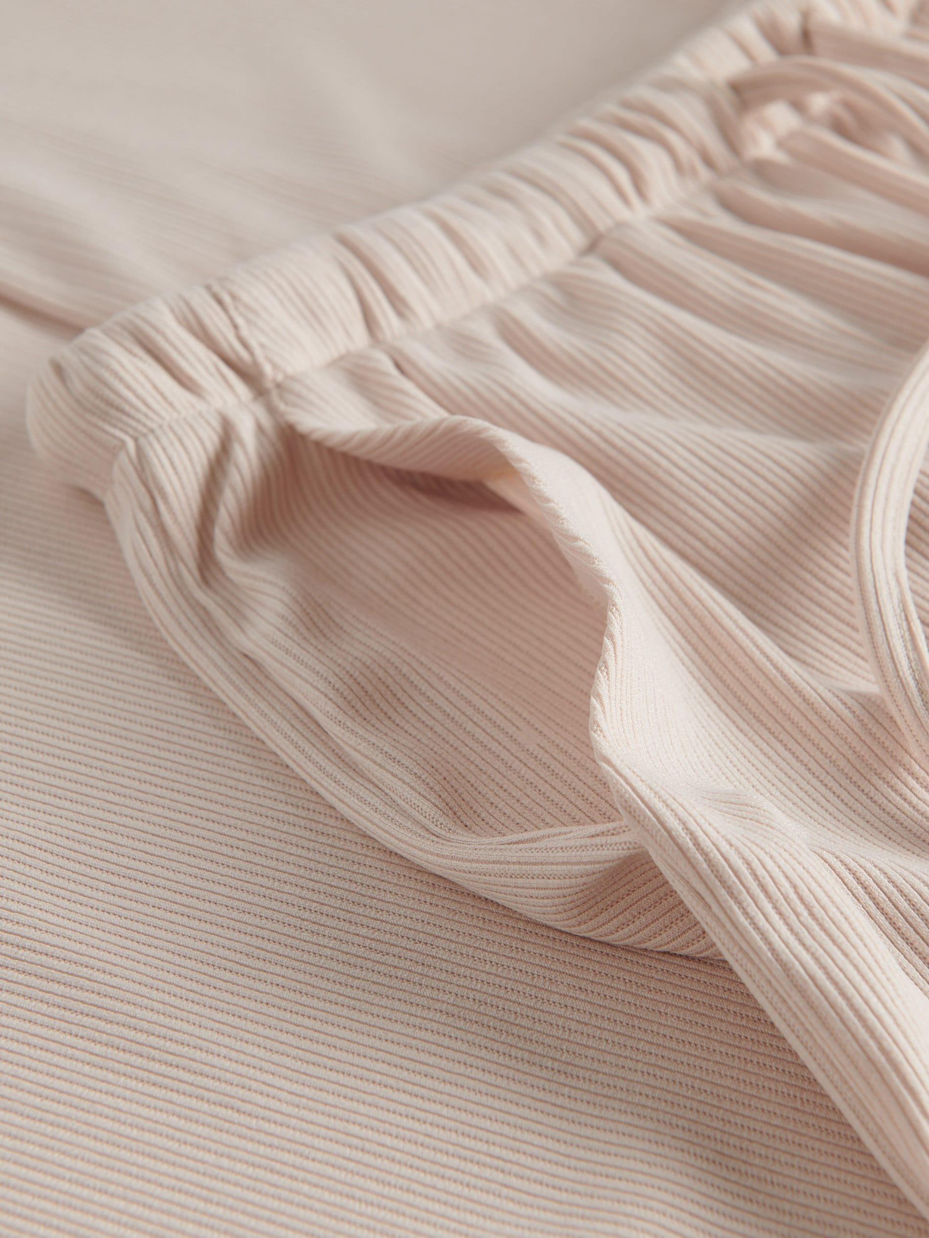 Beige Elastic Waist Sweatpants, , large image number 5
