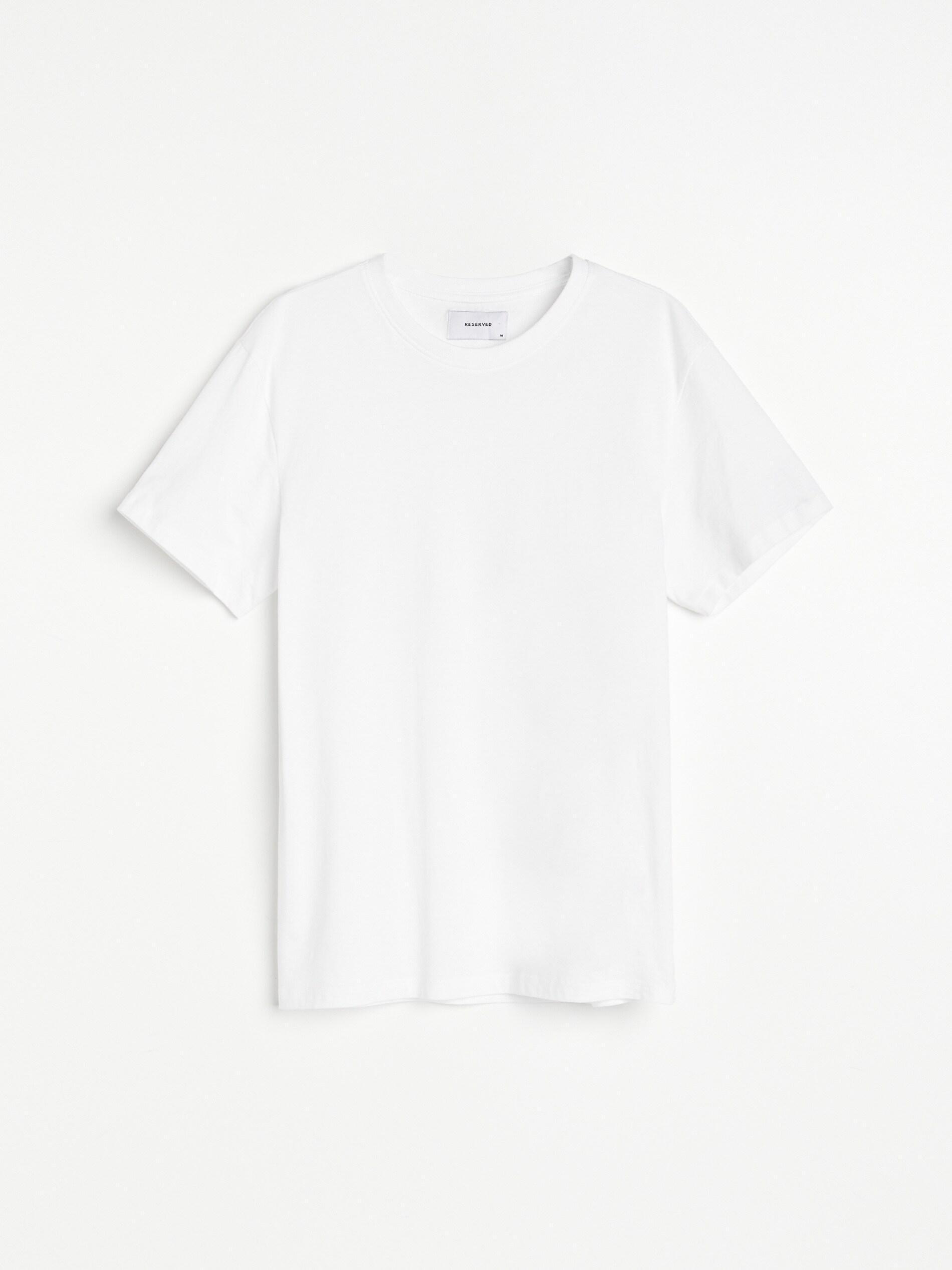 Reserved - White Basic Cotton T-Shirt, Men