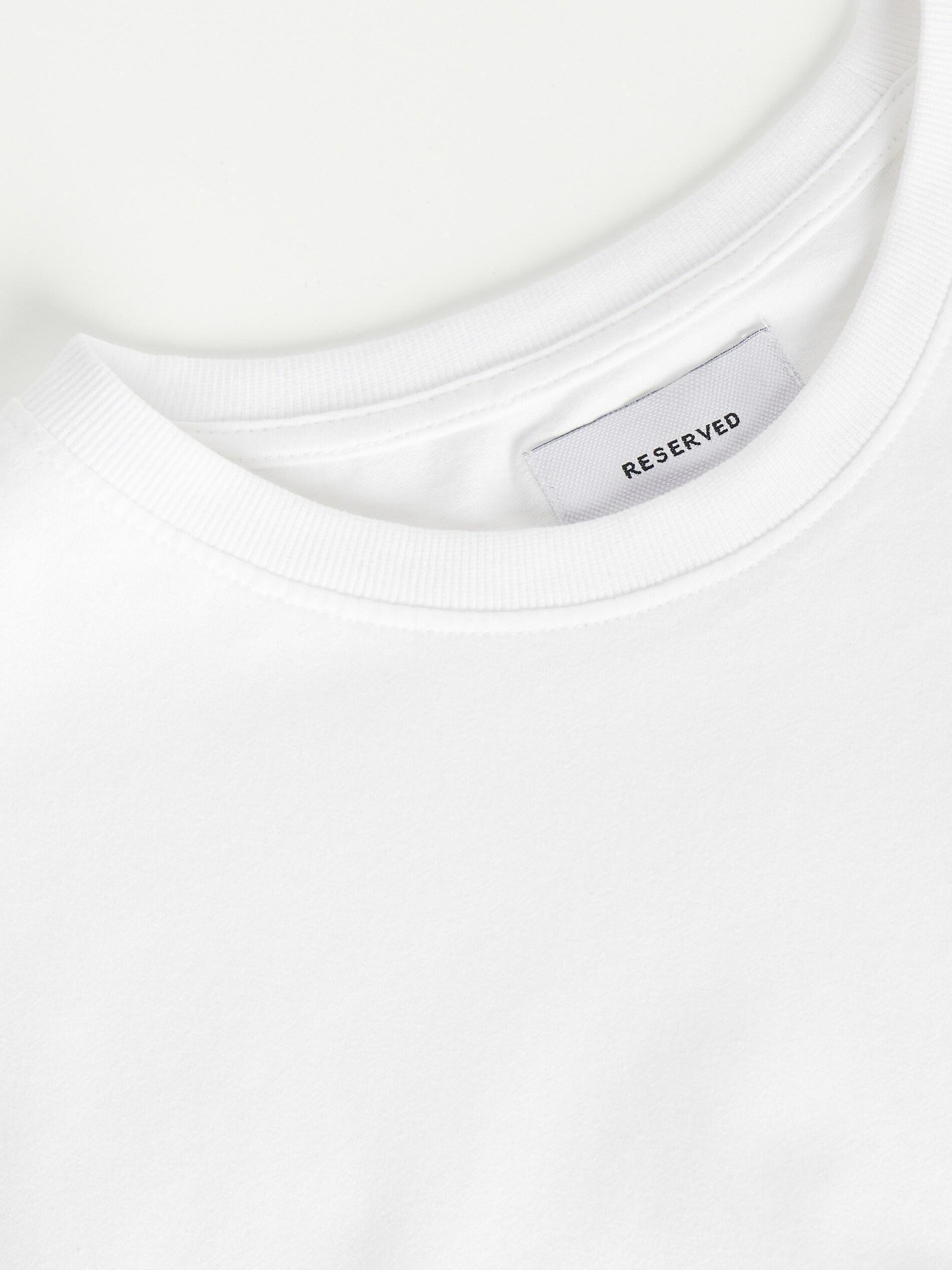Reserved - White Basic Cotton T-Shirt, Men