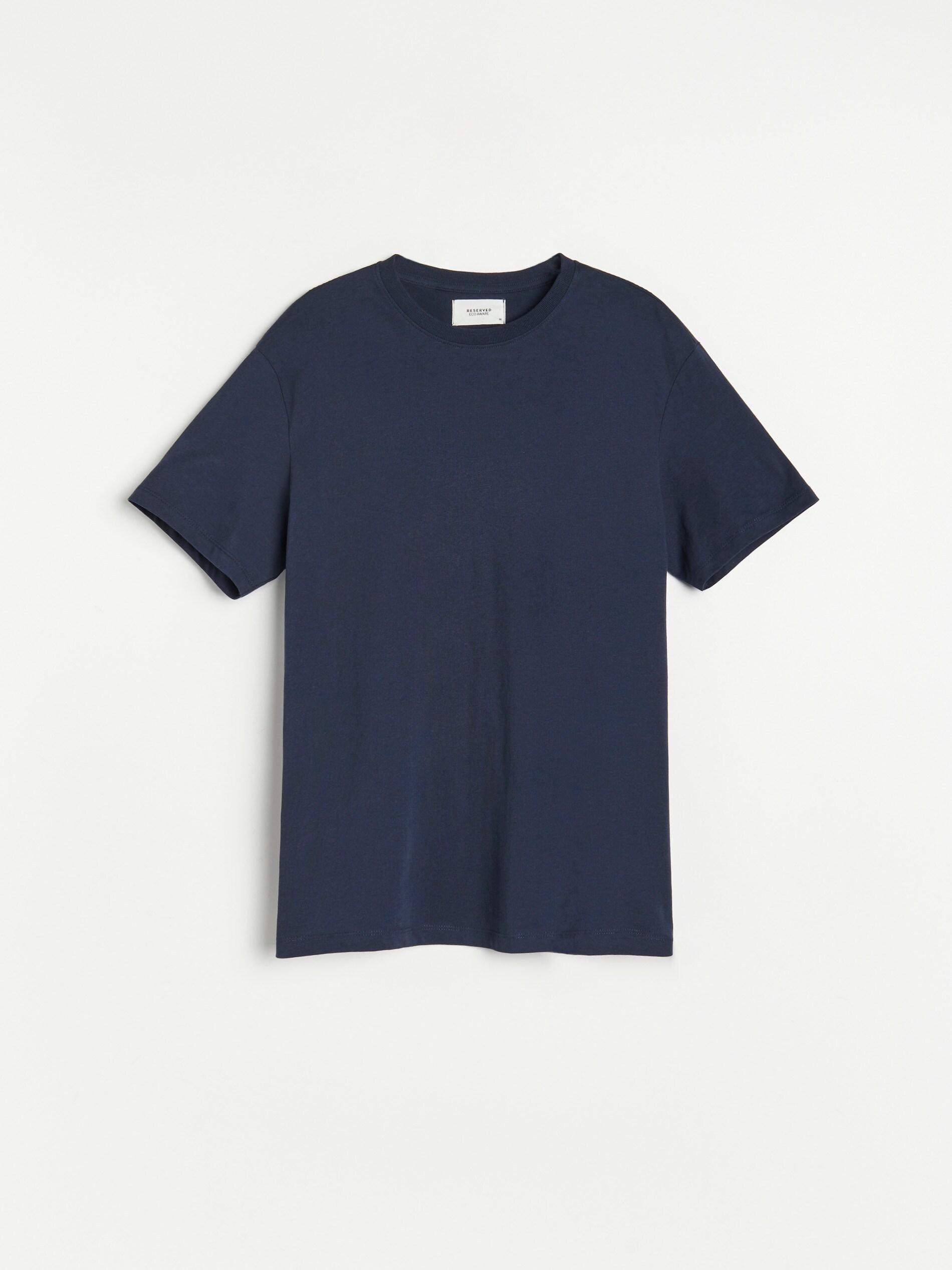 Navy Basic Cotton T-Shirt, , large image number 5