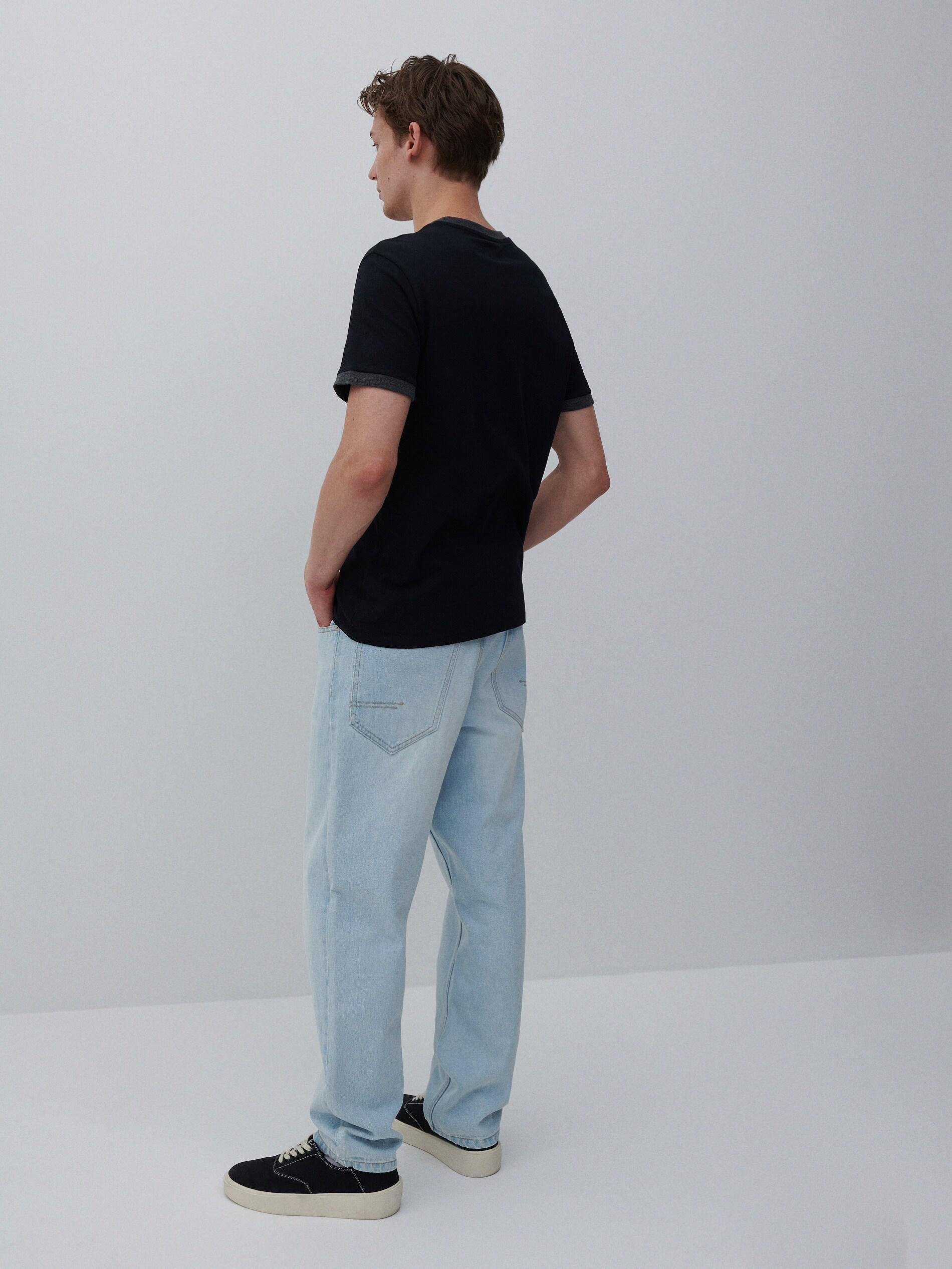 Black Basic T-Shirt, Men, , large image number 5
