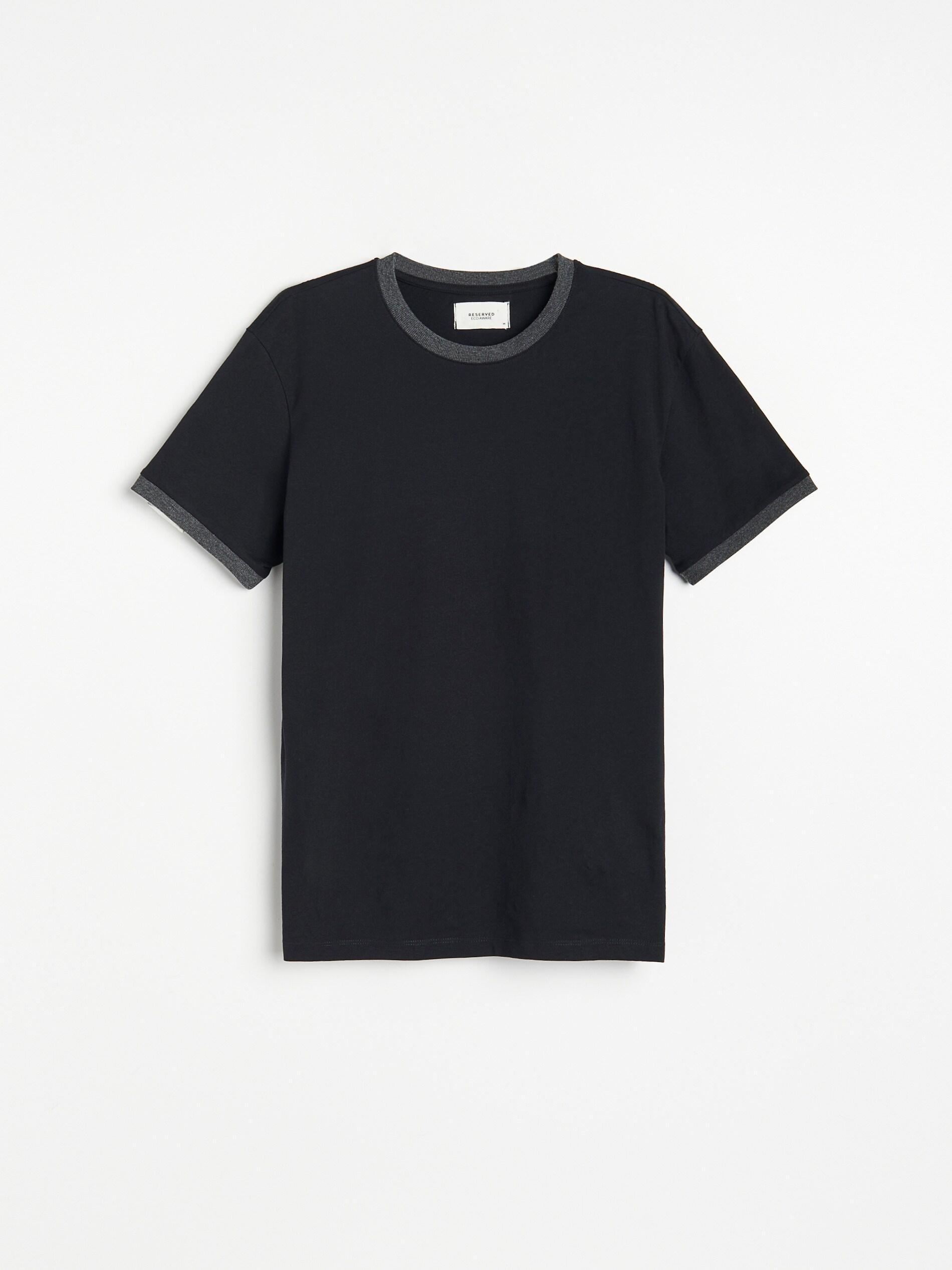 Black Basic T-Shirt, Men, , large image number 7