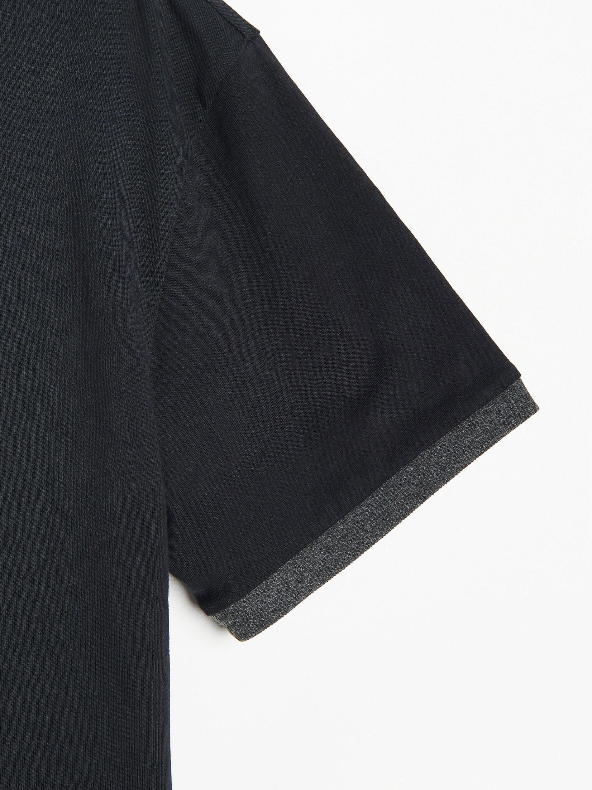 Black Basic T-Shirt, Men, , large image number 8