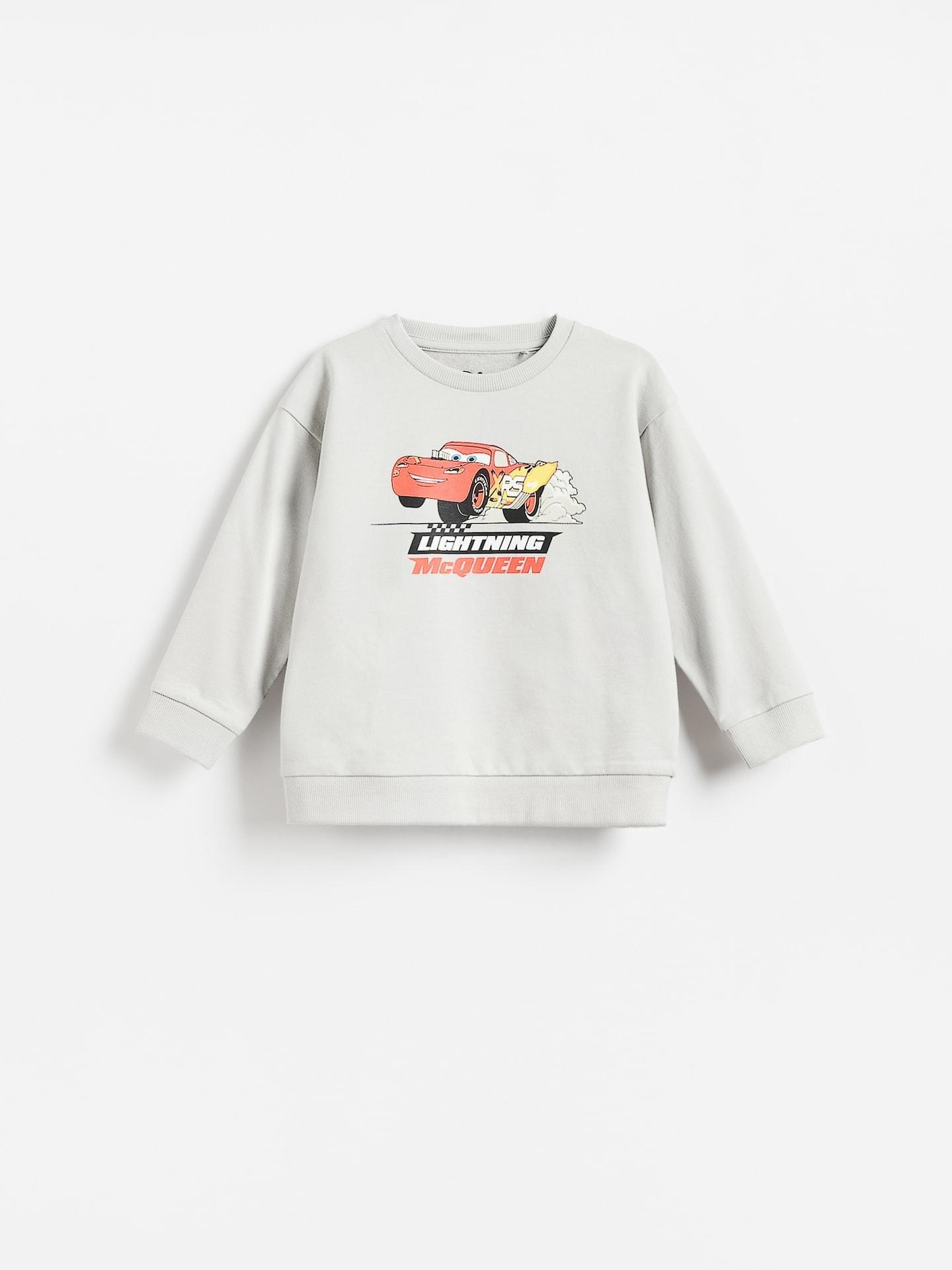 Grey Cotton Cars Long Sleeve, Light grey, large image number 0
