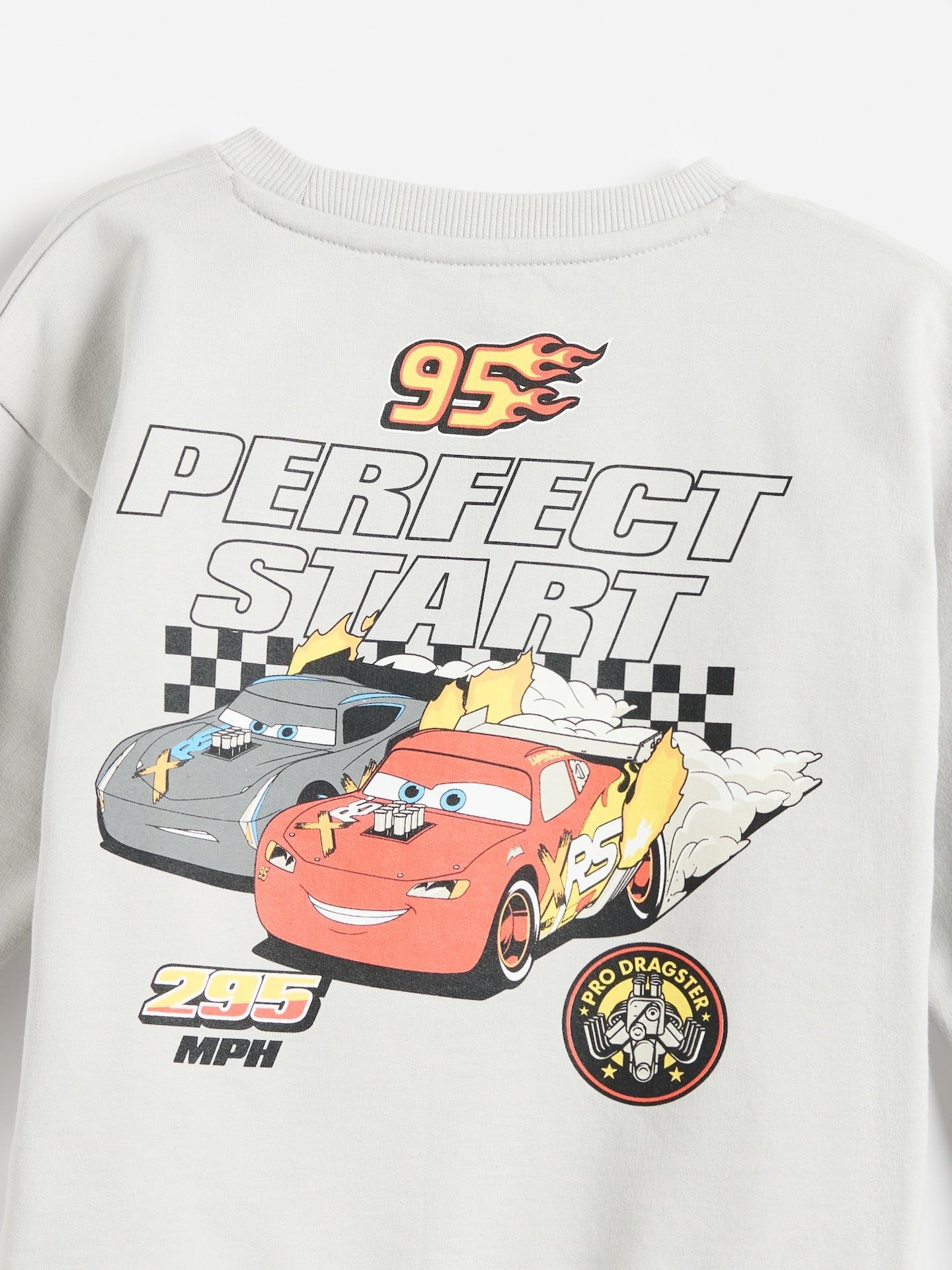 Grey Cotton Cars Long Sleeve, Light grey, large image number 1