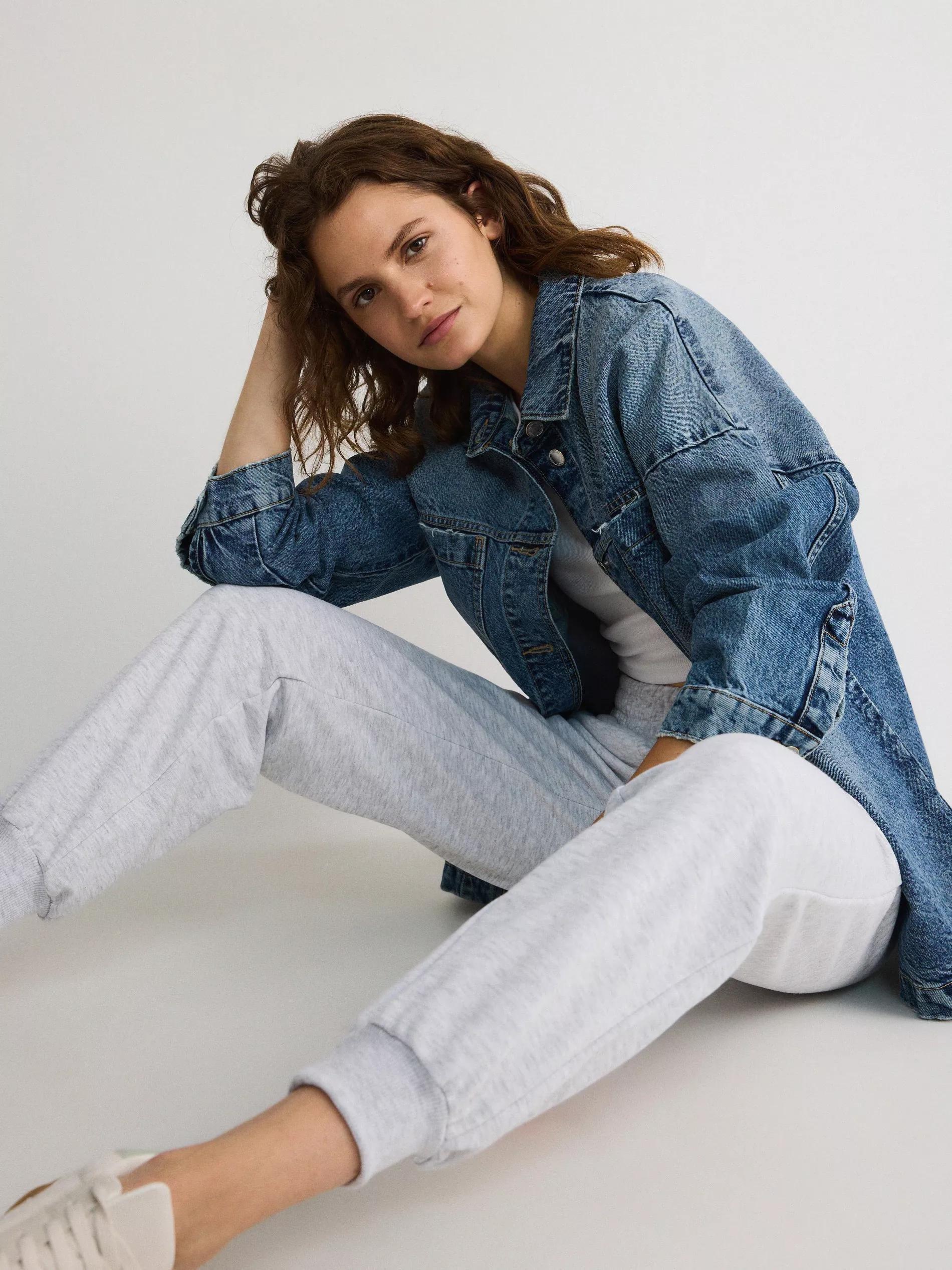 Grey Printed Sweatpants, , large image number 4