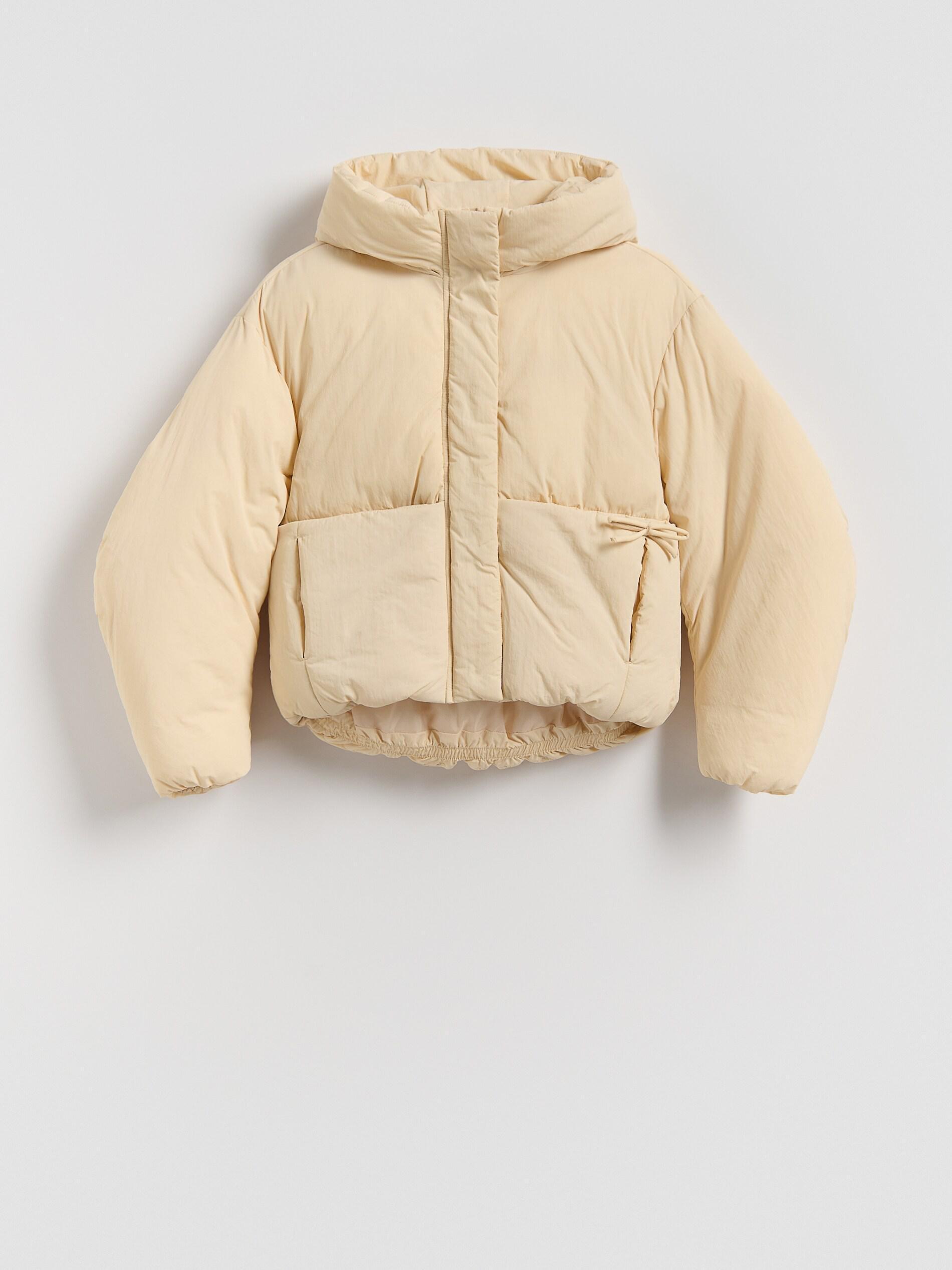 NUDE Quilted jacket with hood, Ivory, medium