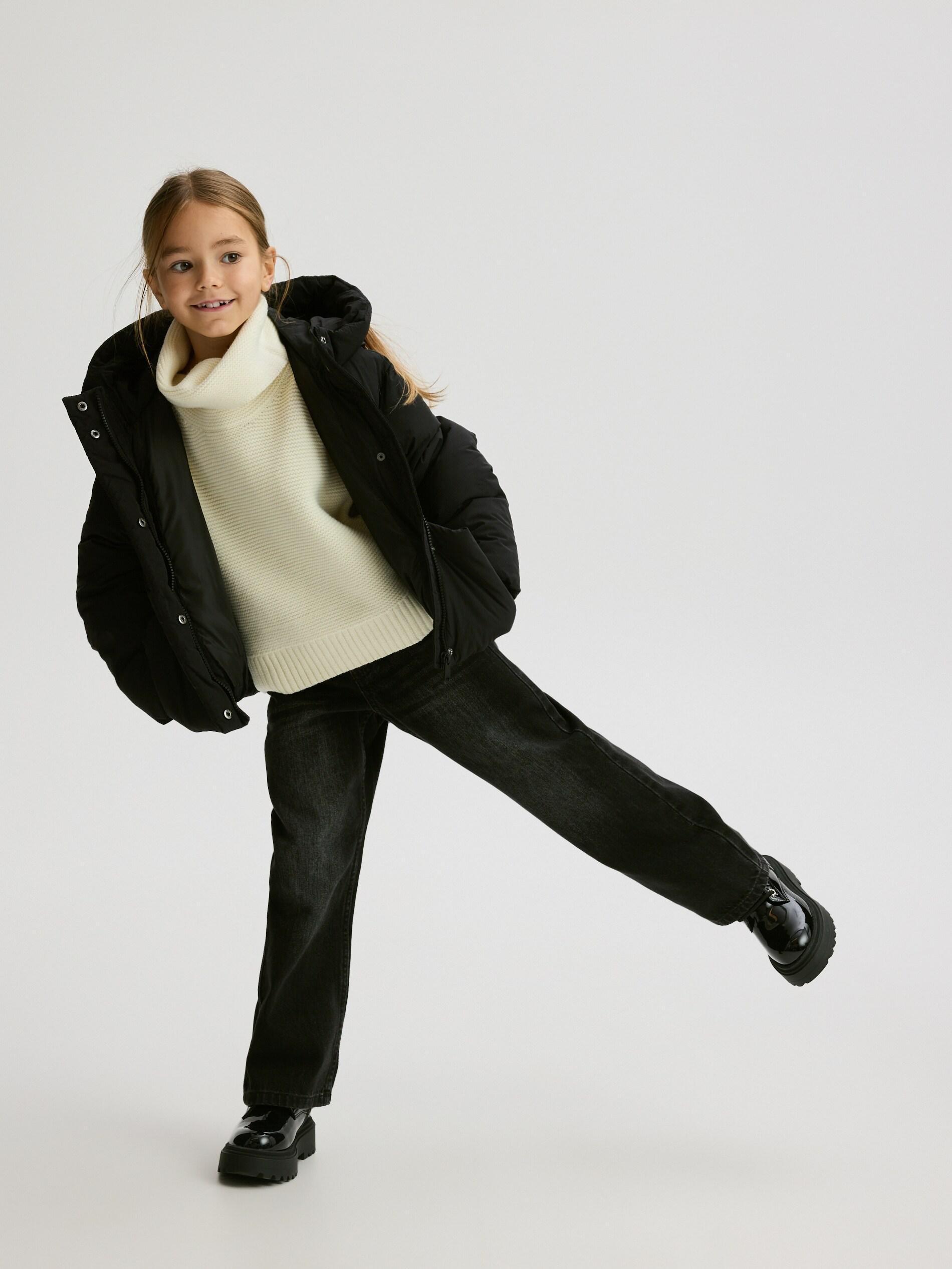 BLACK Quilted jacket with hood, Black, large image number 2