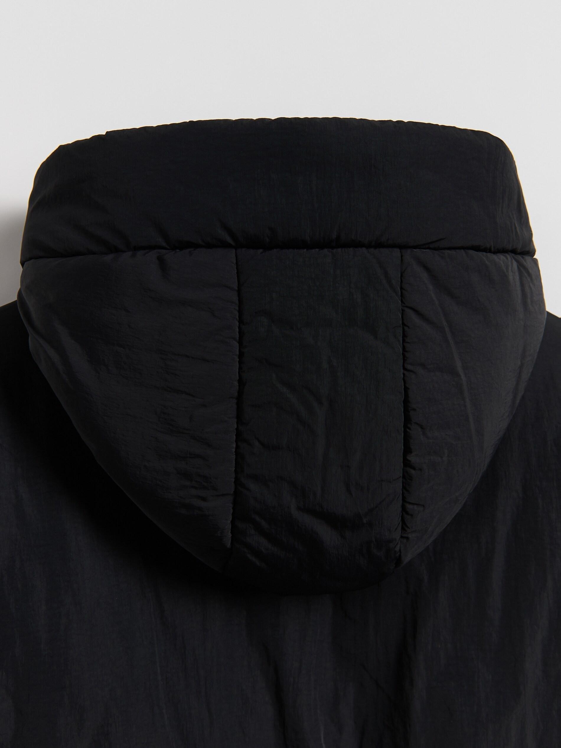 BLACK Quilted jacket with hood, Black, large image number 4