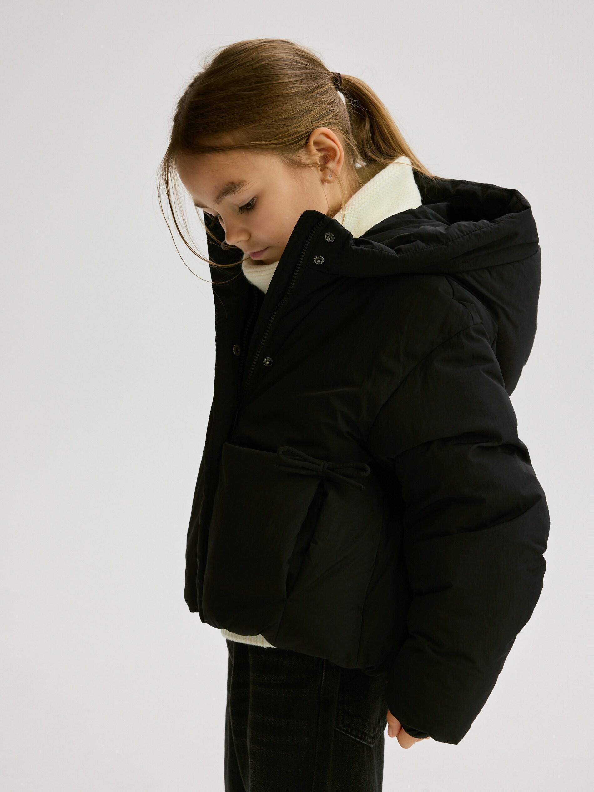 BLACK Quilted jacket with hood, Black, large image number 5