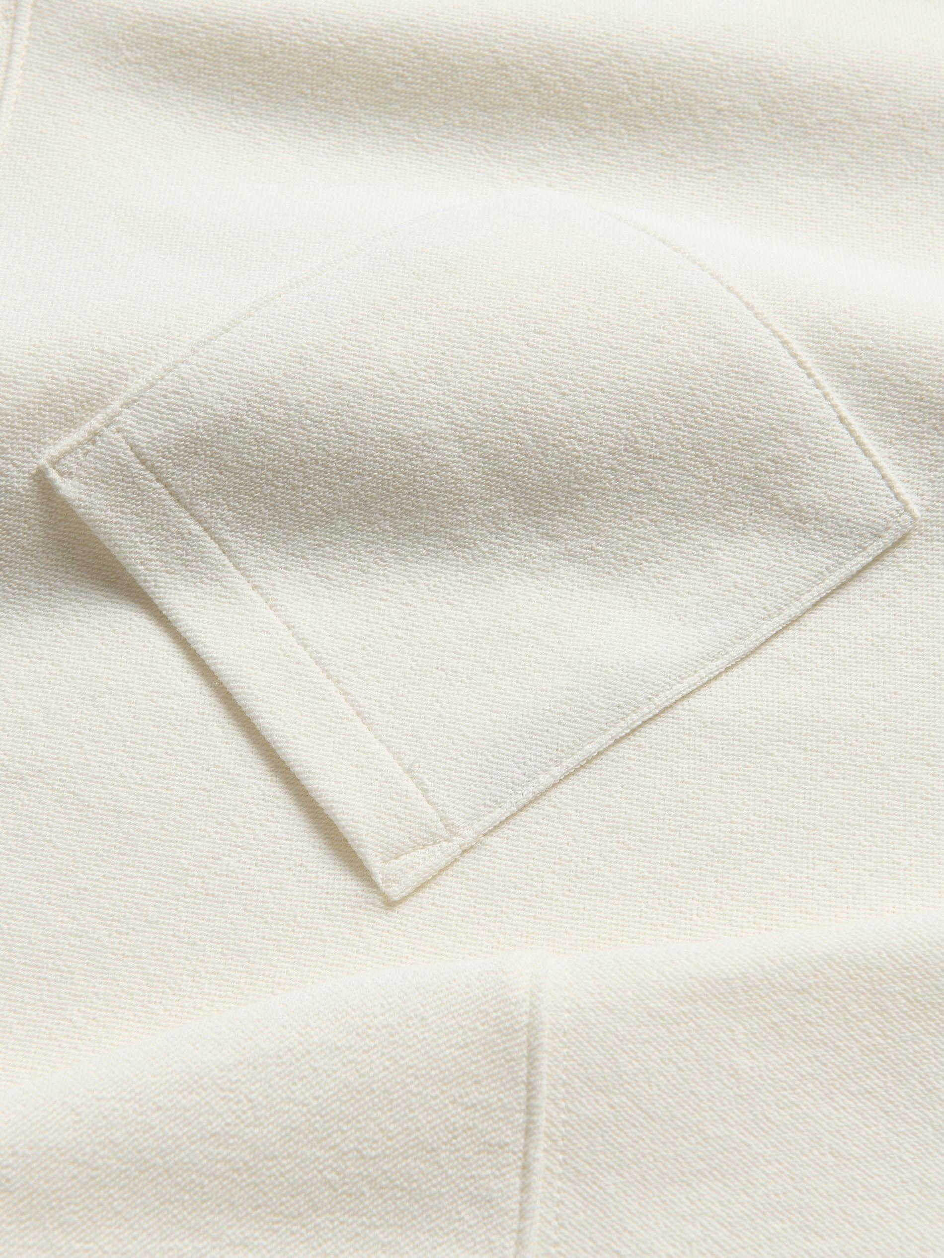 Cream Comfort Fit T-Shirt With Pocket, Ivory, large image number 5