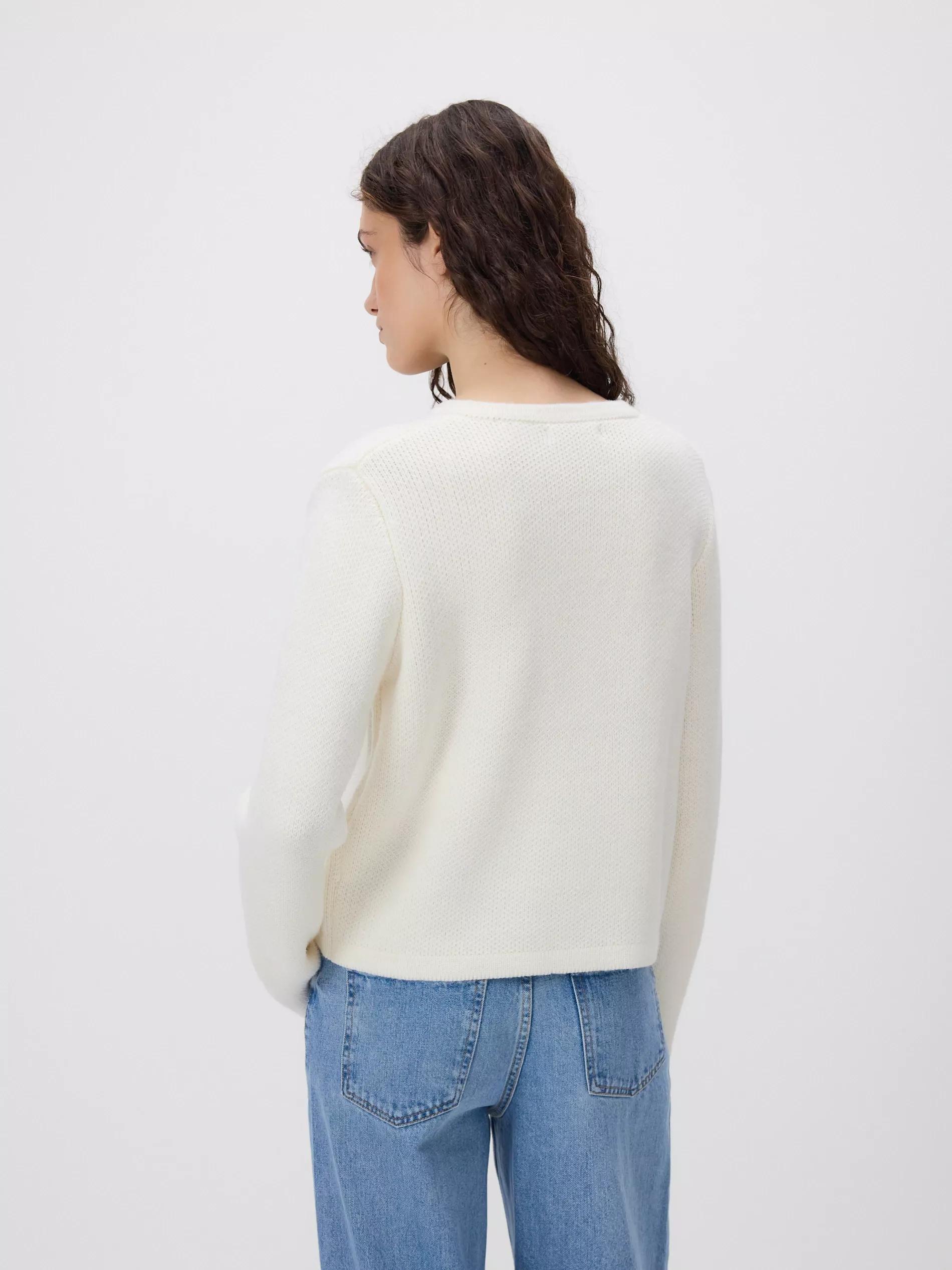 NUDE Cardigan with bows, Ivory, large image number 3