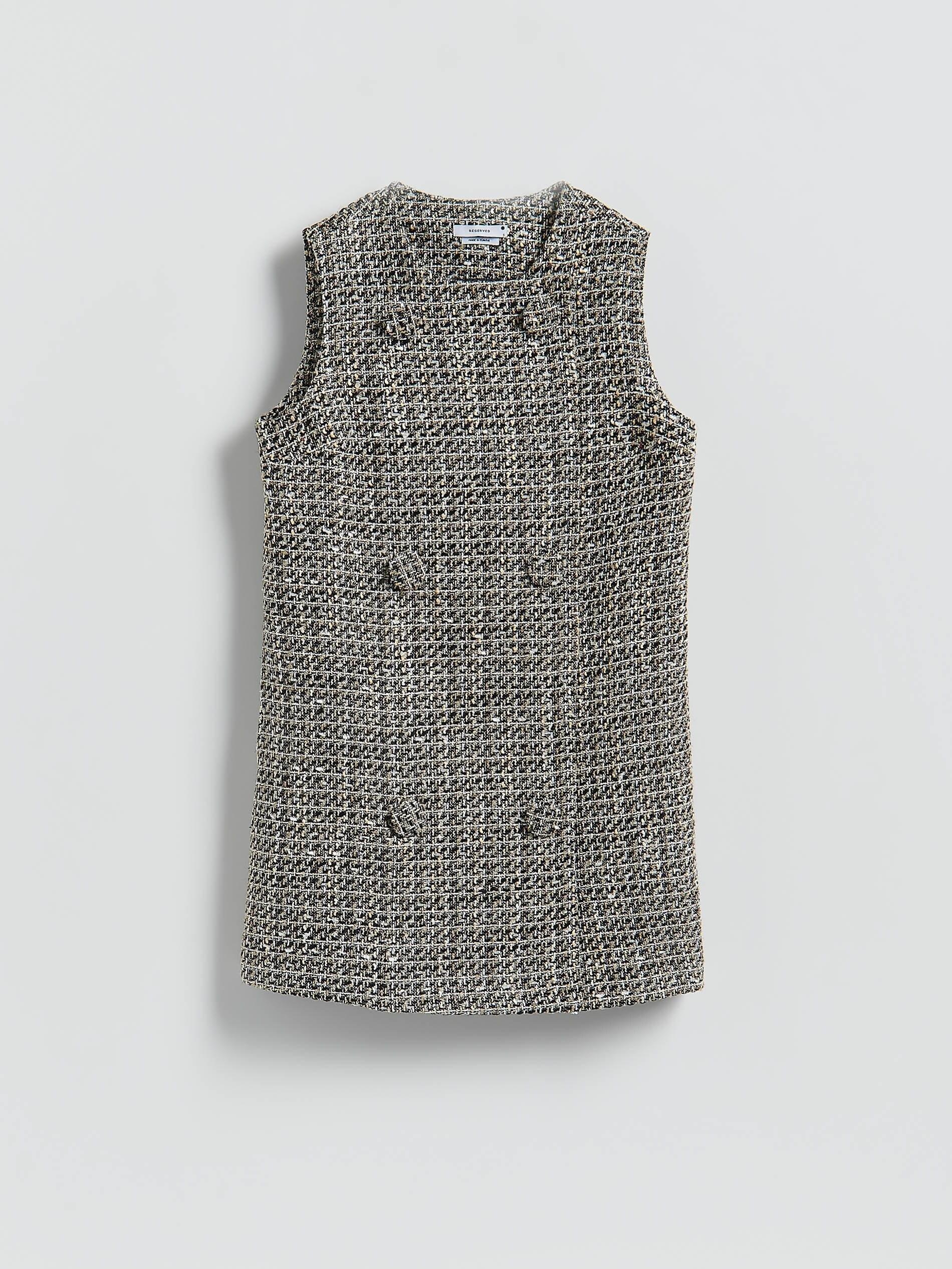 Multicolour Tweed Mini Dress, Multicolor, large image number 5