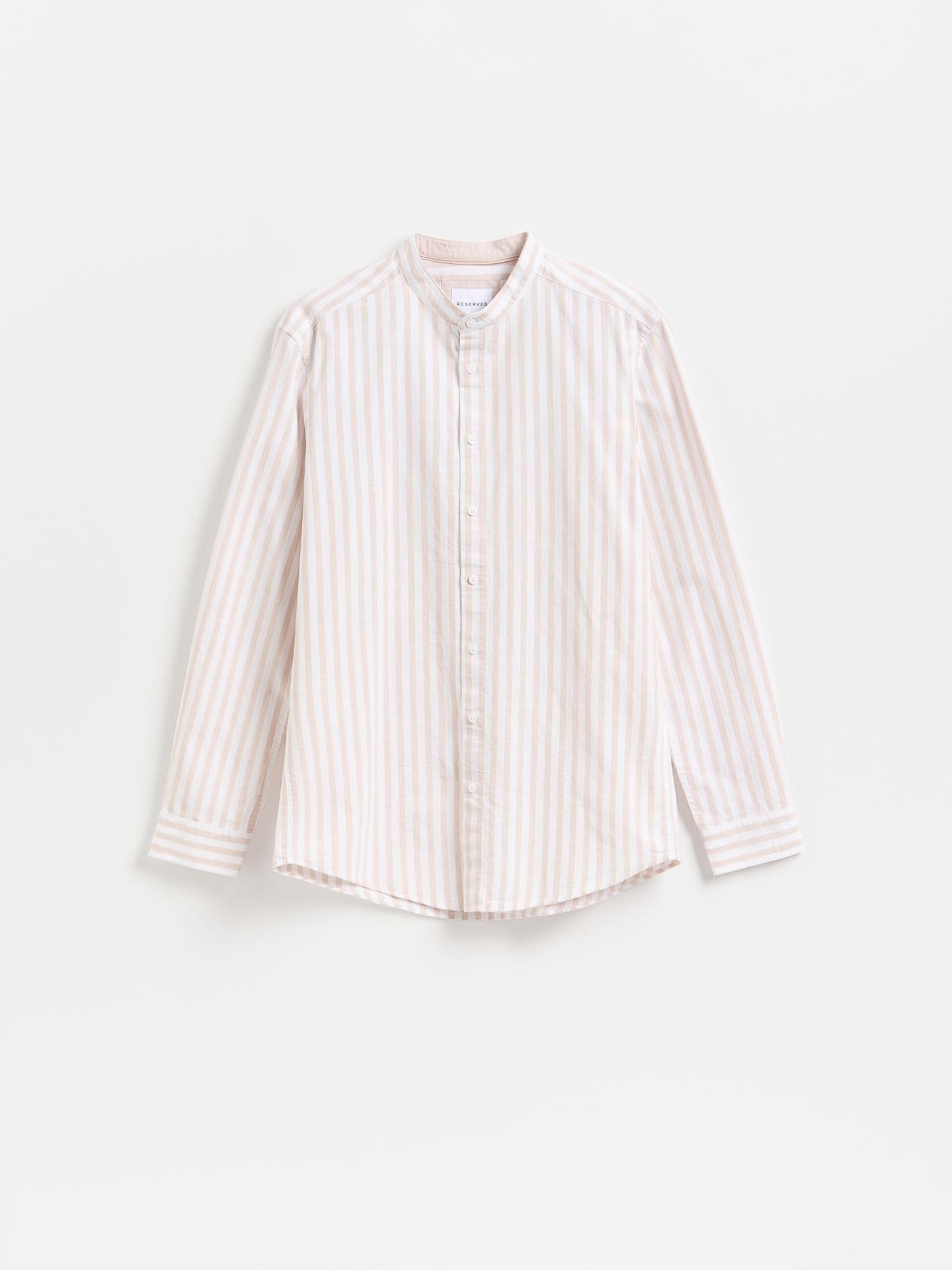 Beige Regular Fit Cotton Shirt, 7401_02P, large image number 4