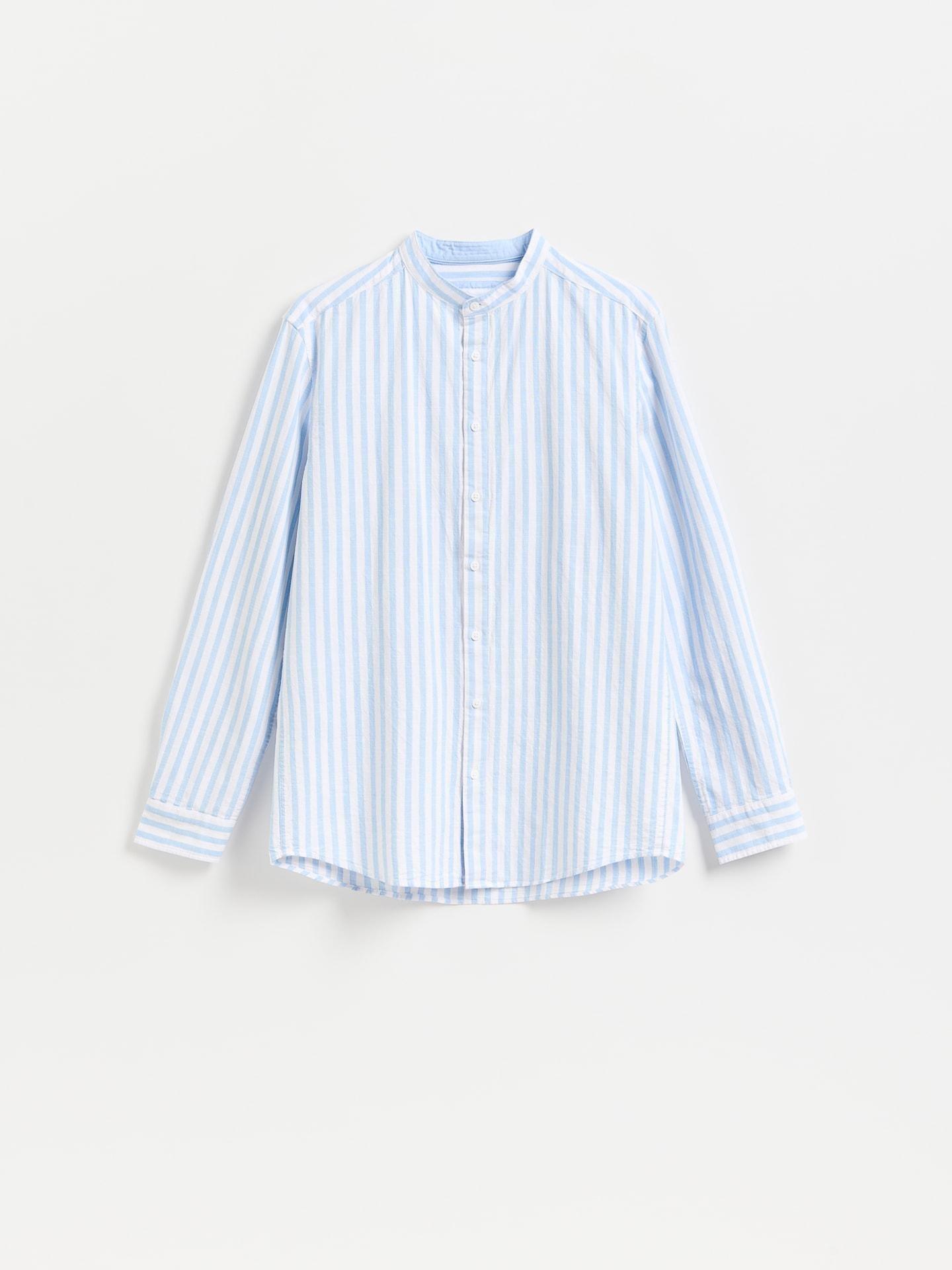 Blue Regular Fit Cotton Shirt, Blue, large image number 4