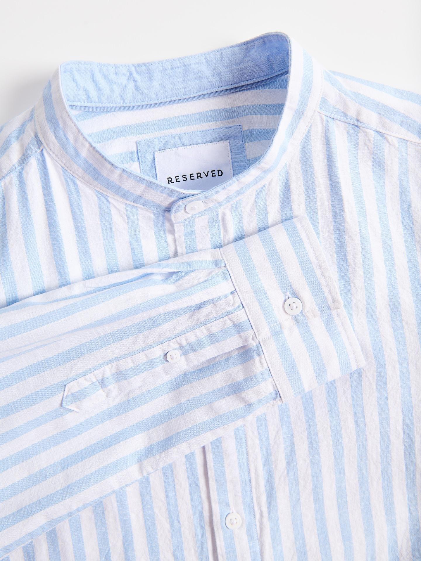 Blue Regular Fit Cotton Shirt, Blue, large image number 5