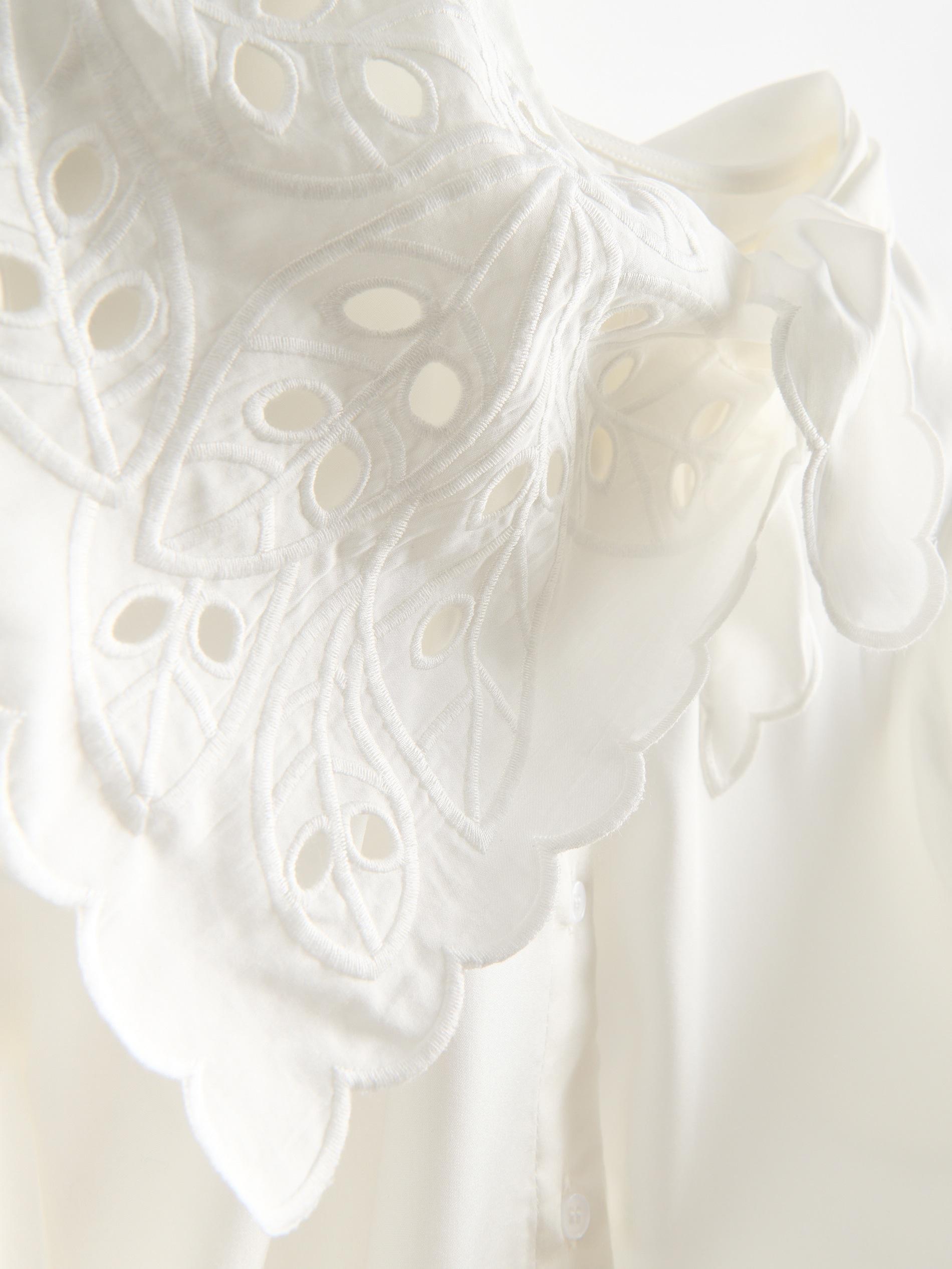 قميص مودال خليط أبيض, White, large image number 4