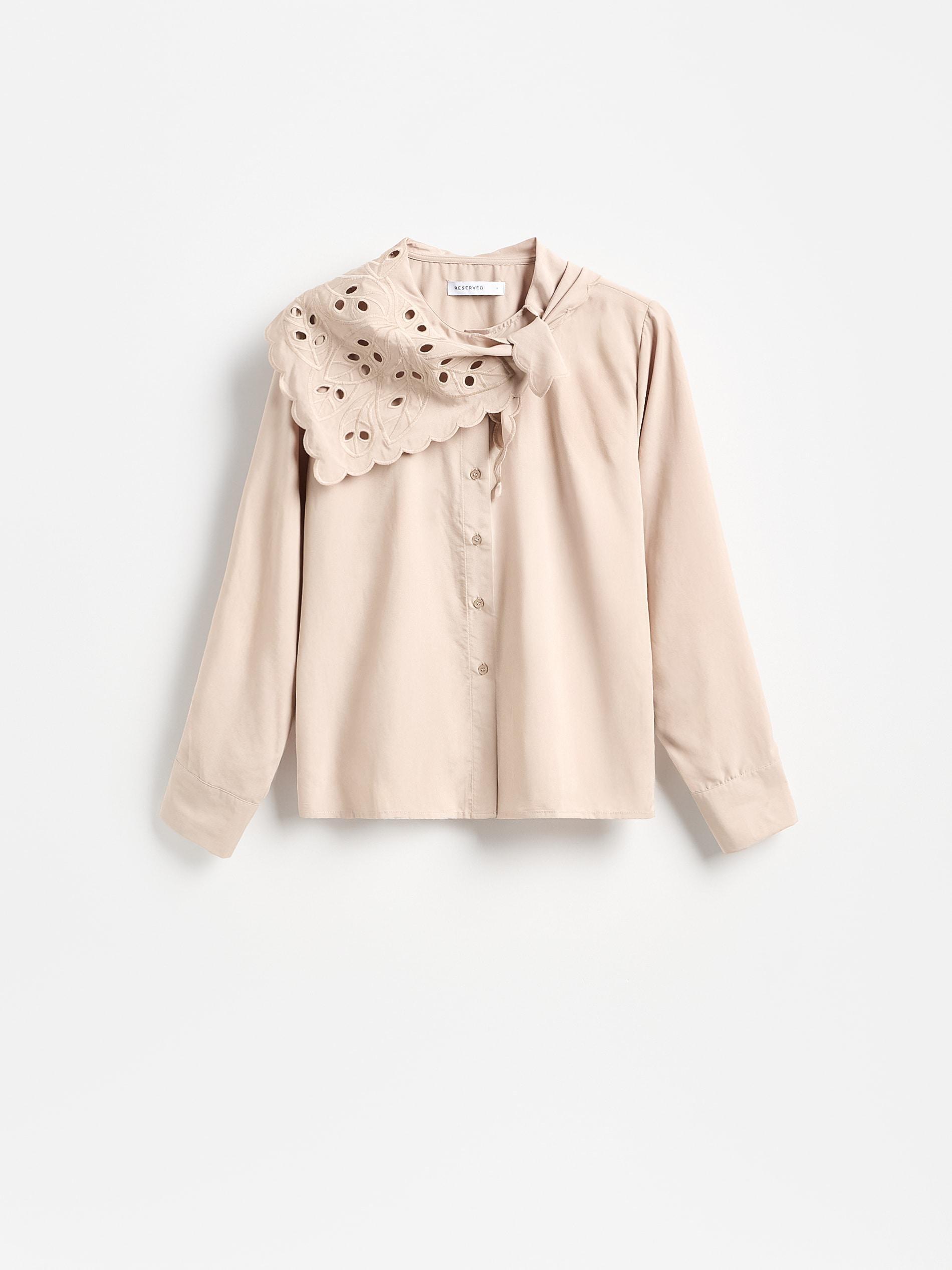 Beige Modal Blend Shirt, Beige, large image number 4