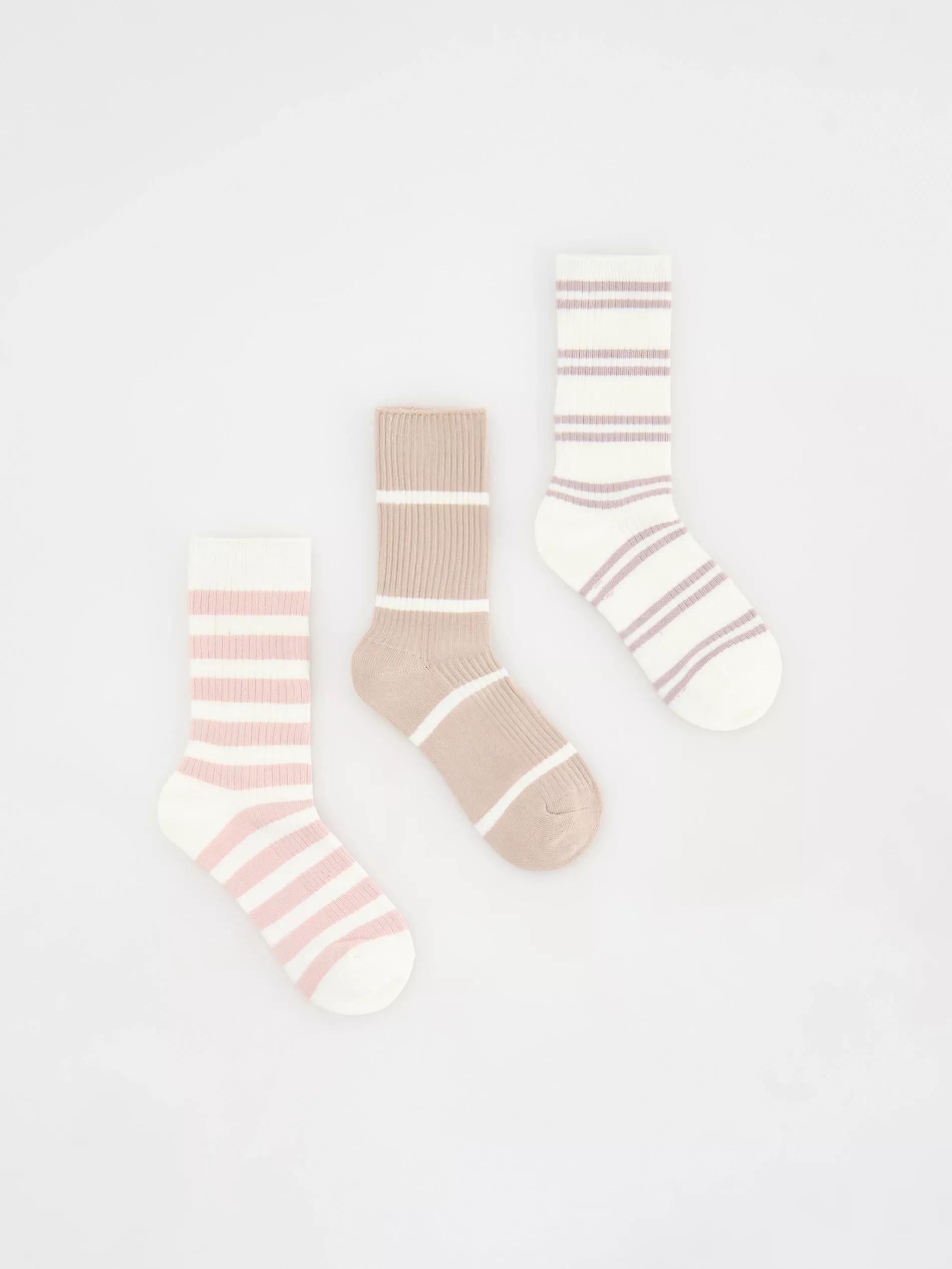 Black Cotton Rich Socks 3 Pack, , medium