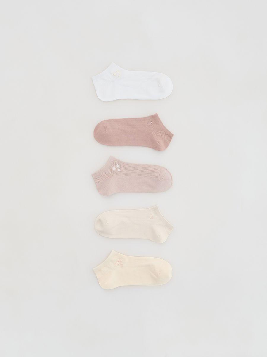 Pink Socks, Pink, medium