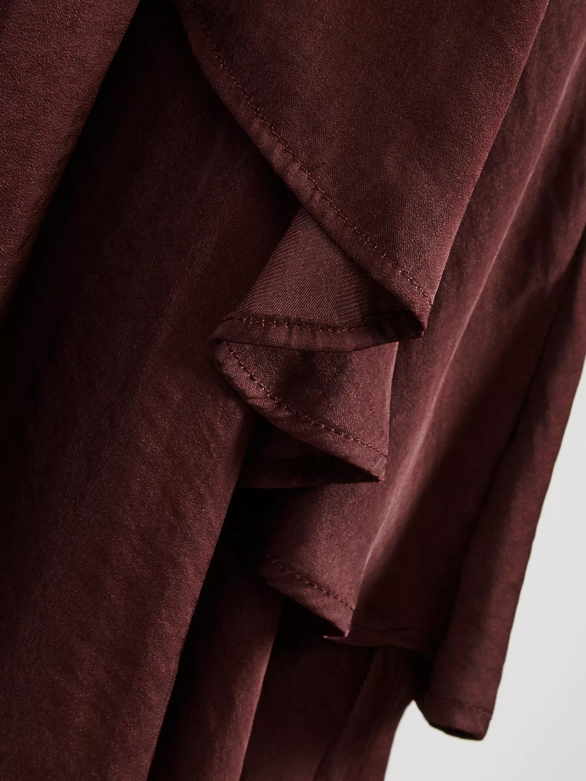 Burgundy Maxi Polka Dot Dress, Burgundy, large image number 5