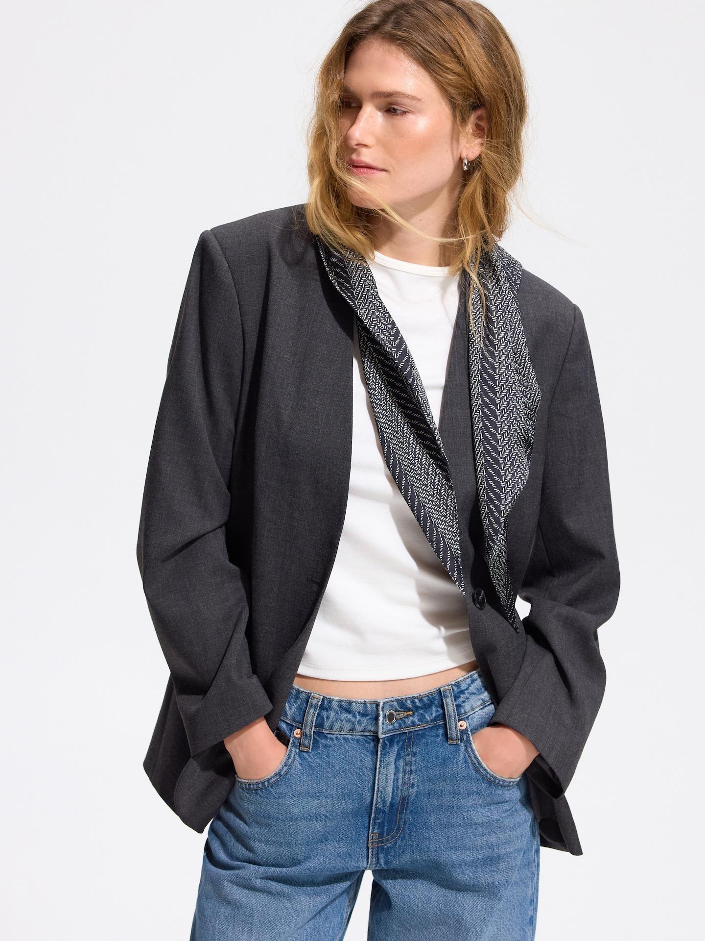 Grey Blazer, Grey, large image number 3
