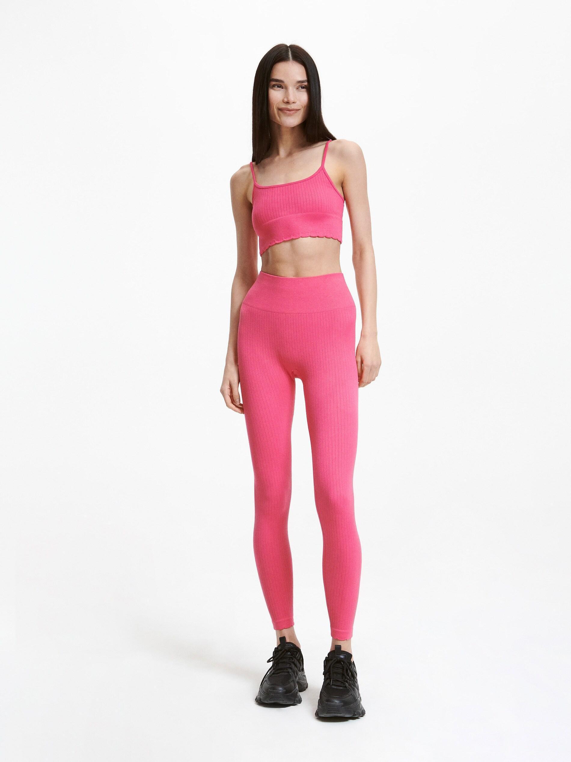 Pink Jersey Crop Top, , large image number 3