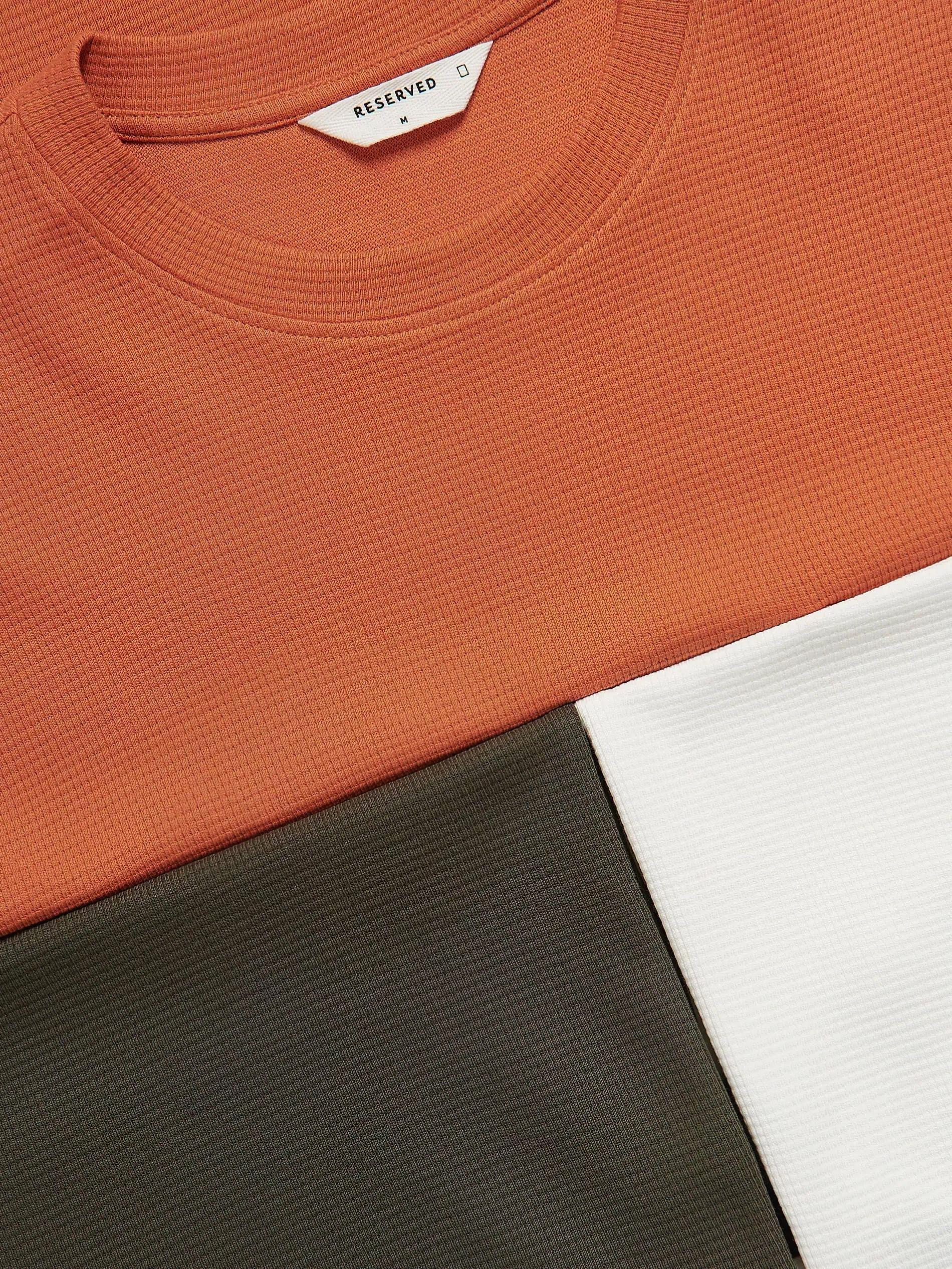 Cream Comfort Fit Structural Fabric T-Shirt, Ivory, large image number 4