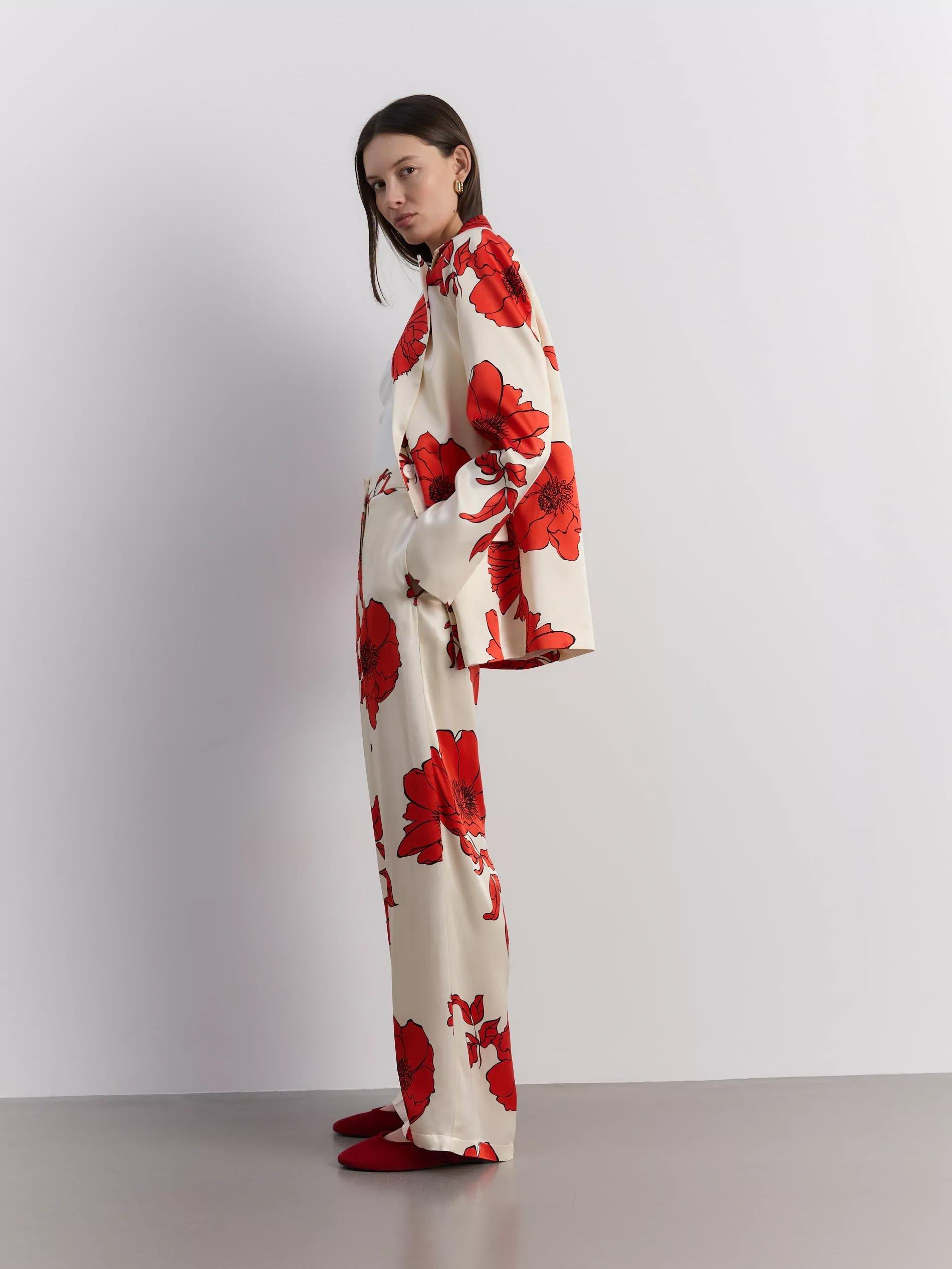 Multicolour Floral Suit Jacket, , large image number 3