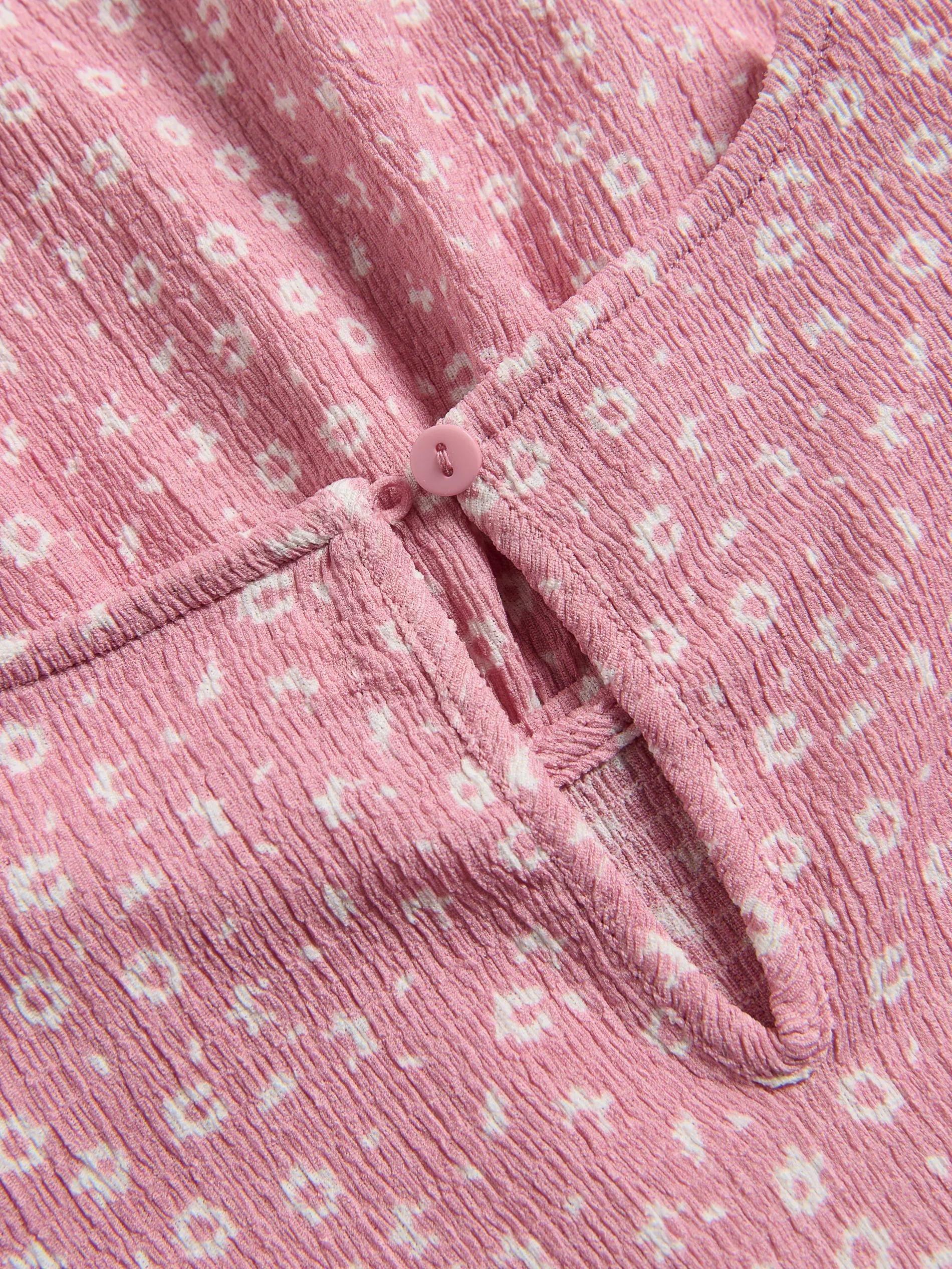 Purple Patterned Dress, Purple, large image number 4