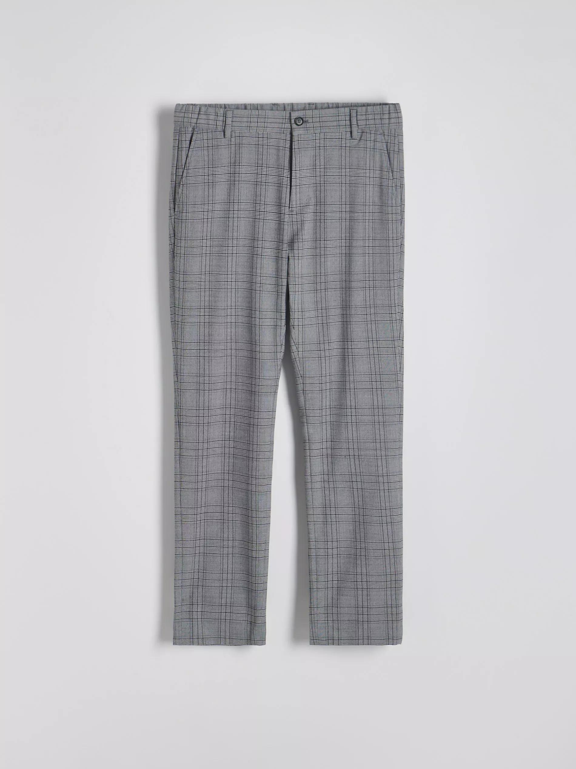 Grey Slim Chino Pants With Added Viscose, , large image number 4