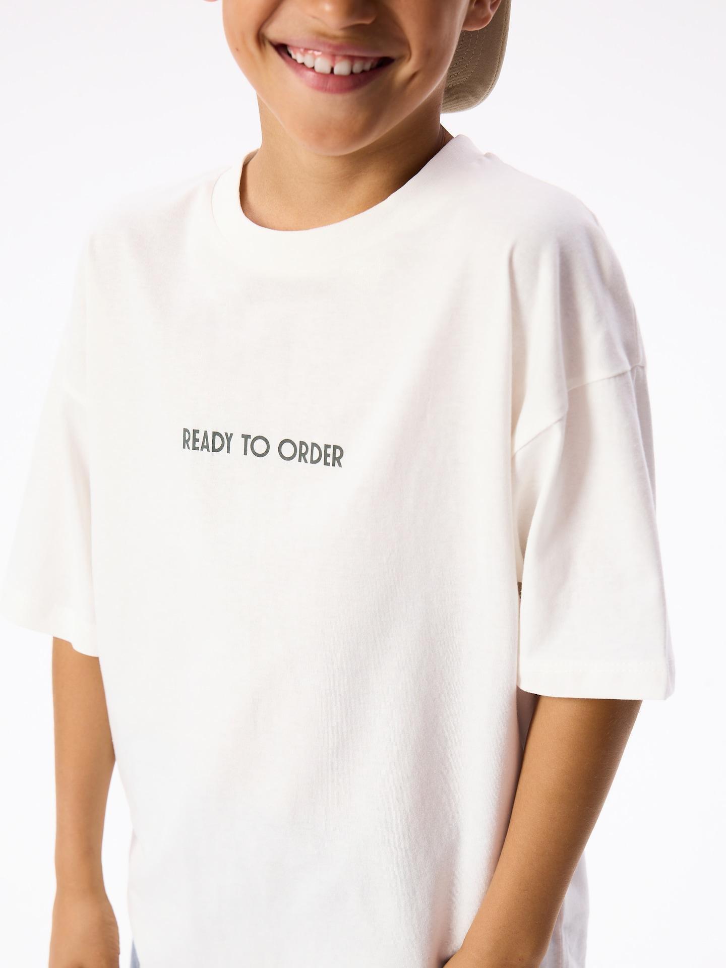 Cream T-Shirt With Print, Ivory, large image number 4