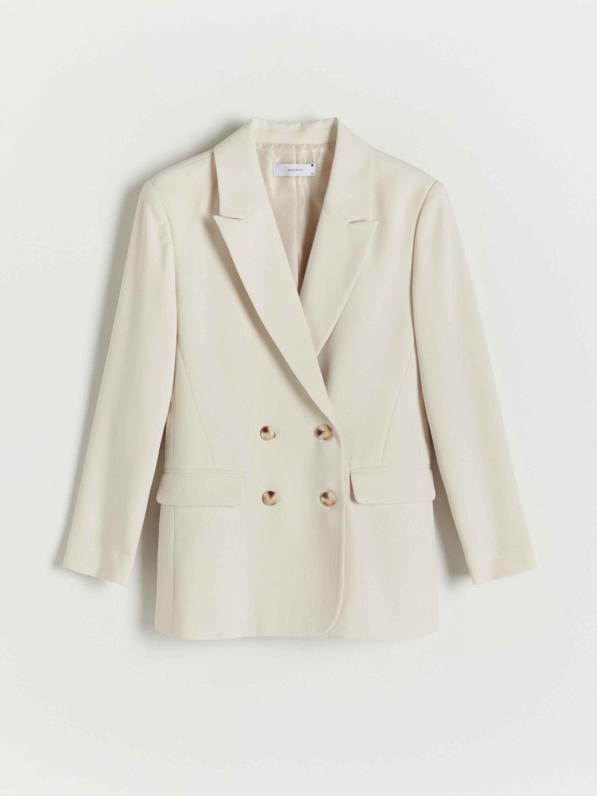 Nude Viscose Blazer , , large image number 3