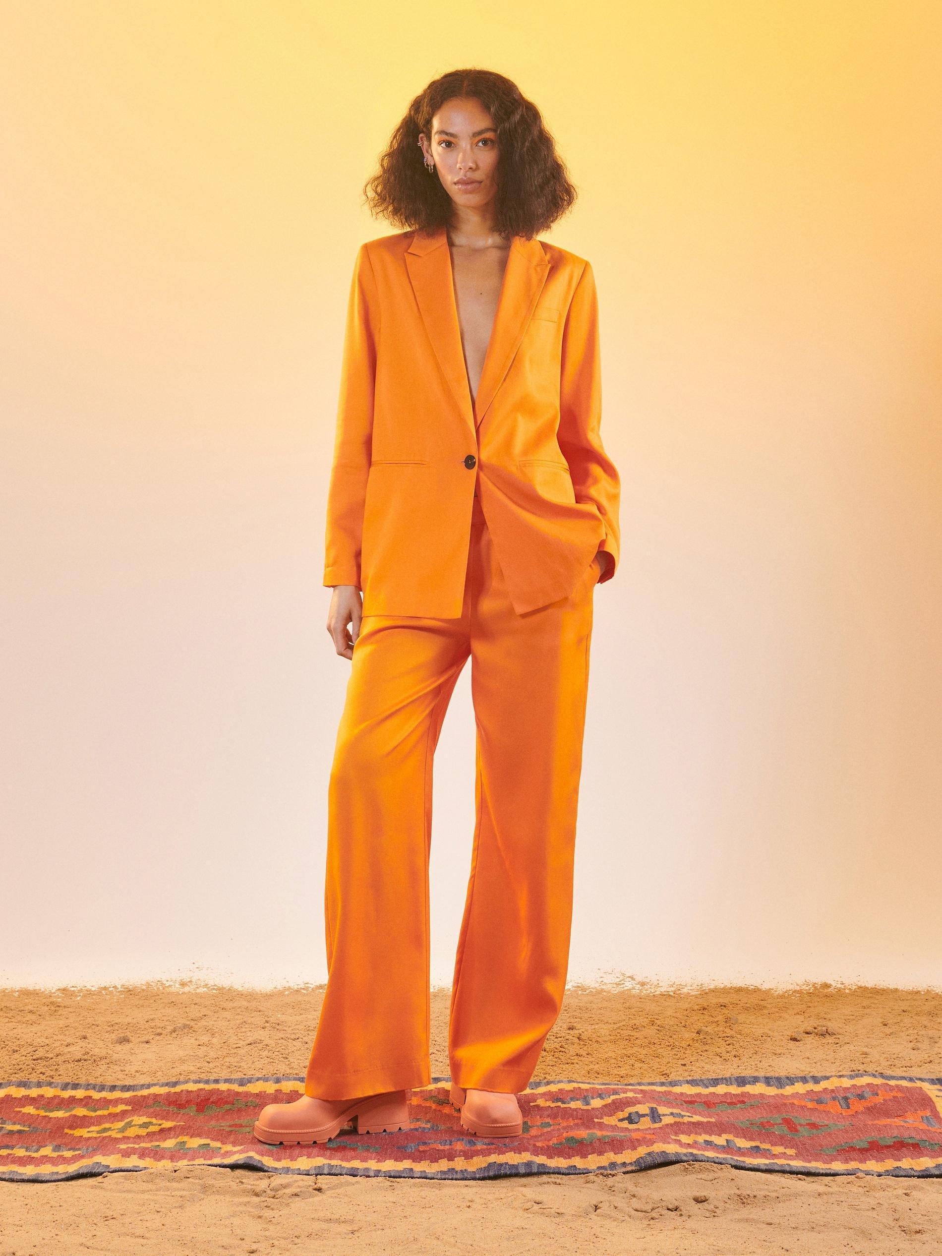 LADIES` BLAZER ORANGE, , large image number 3