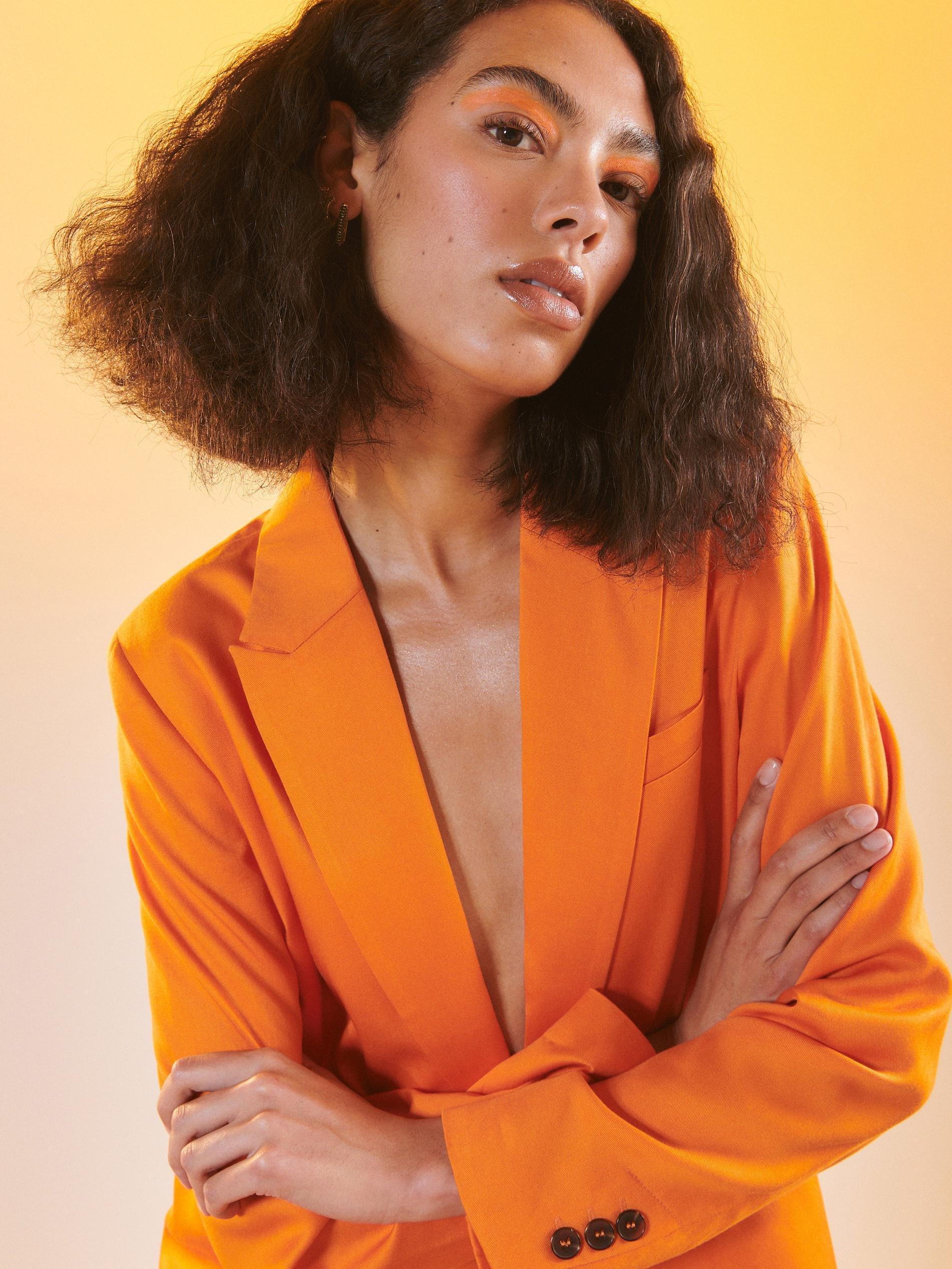 LADIES` BLAZER ORANGE, , large image number 4