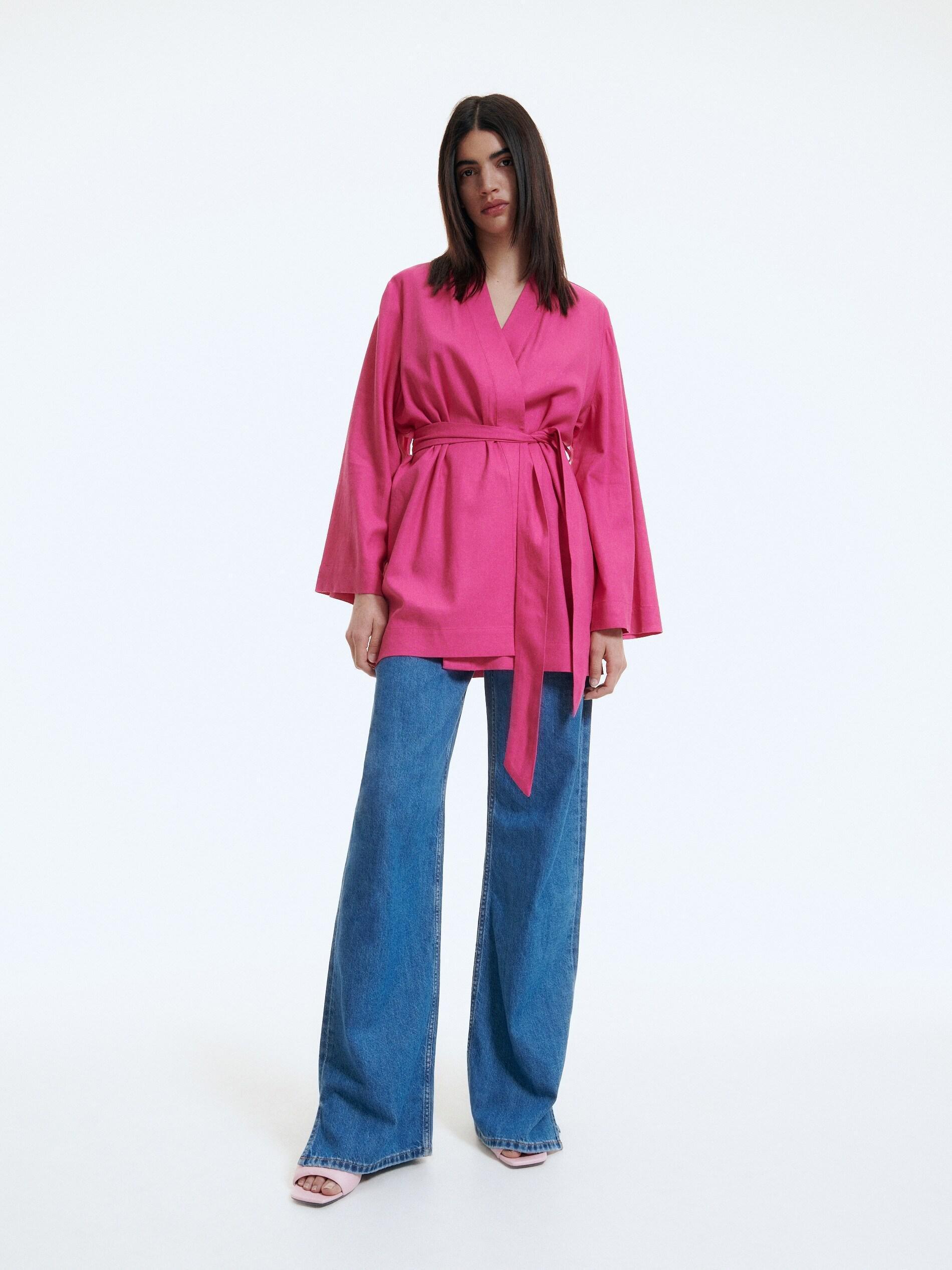 LADIES` KIMONO FUCHSIA, , large image number 1