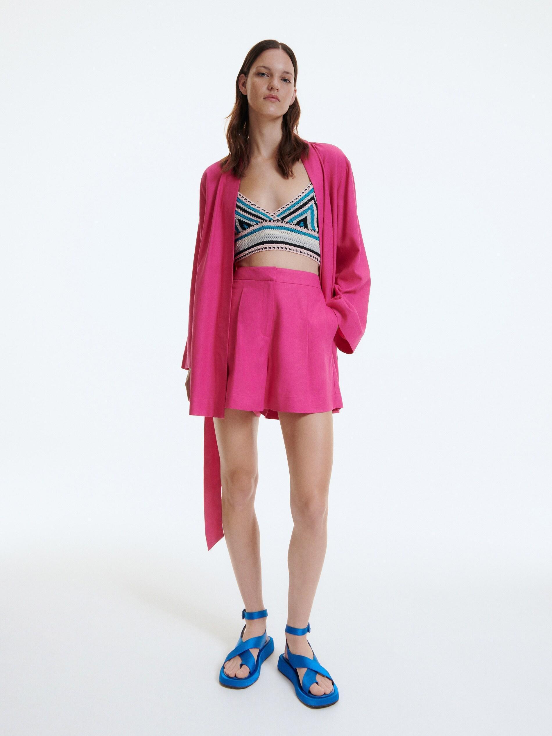 LADIES` KIMONO FUCHSIA, , large image number 2