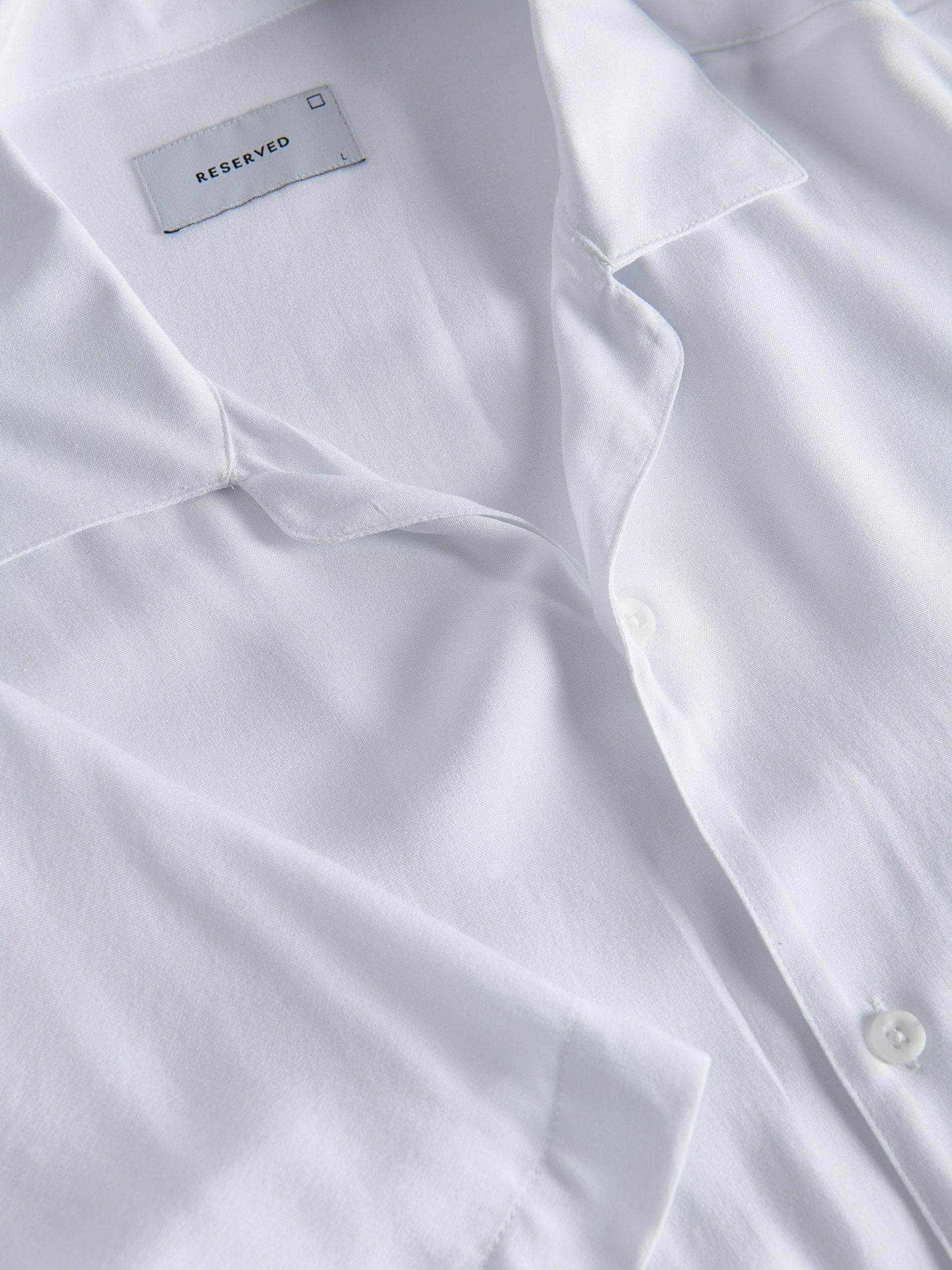 White Comfort Fit Buttoned Shirt, , large image number 8