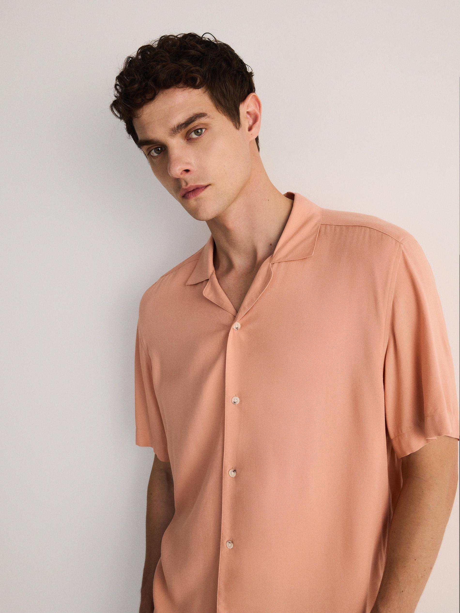 Pink Comfort Fit Buttoned Shirt, , large image number 1