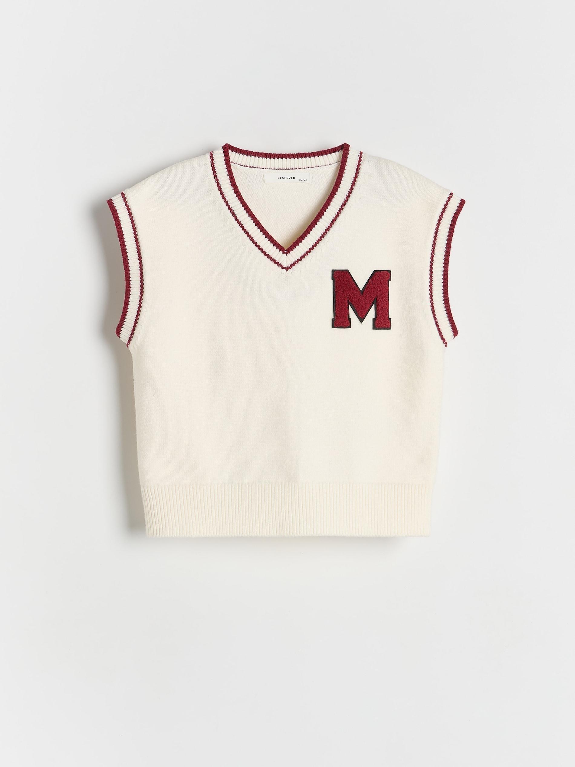 Cream Vest, Kids Girl, , medium