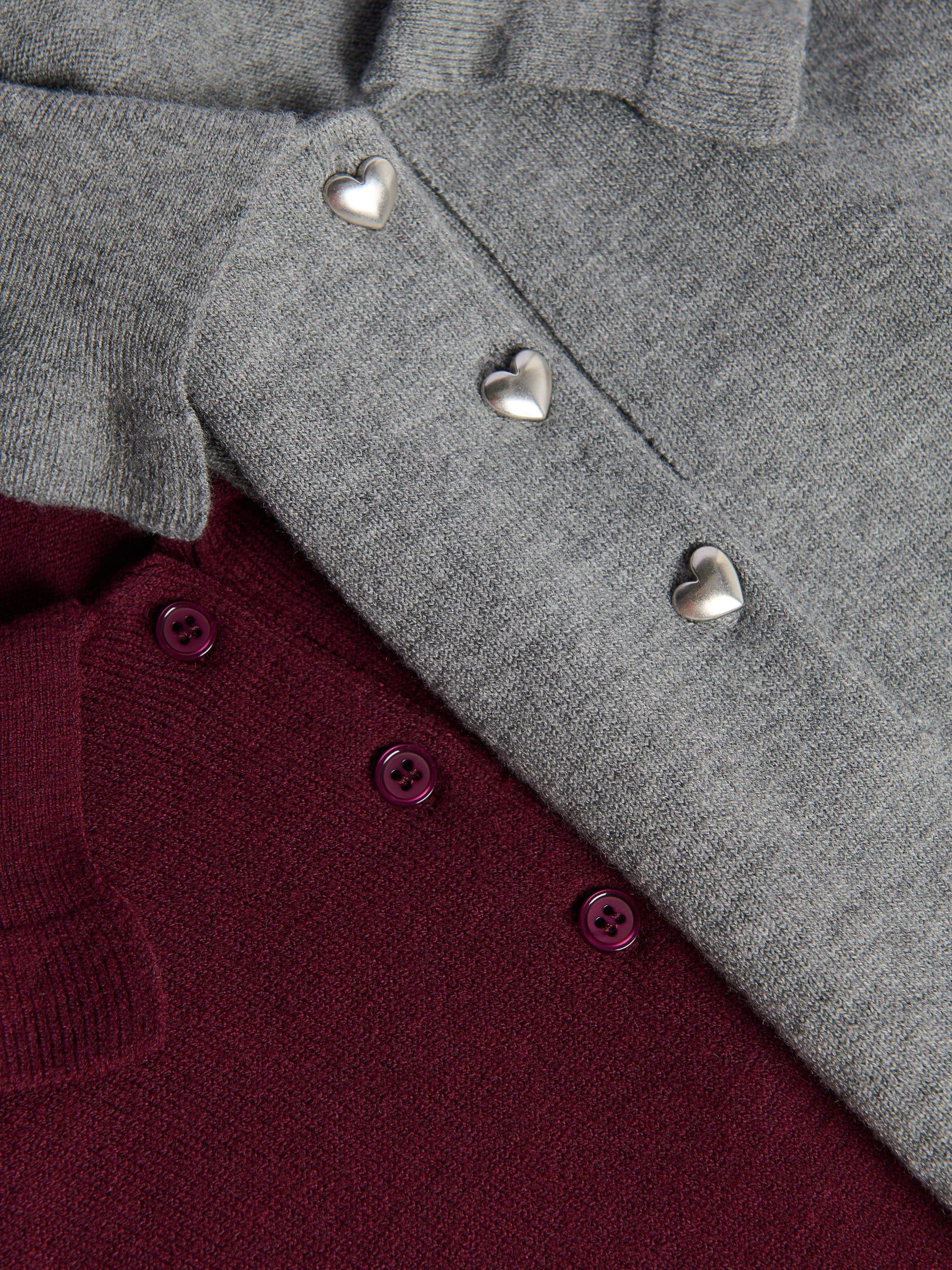 Grey Jumper With Ruffle Details, Grey, large image number 1