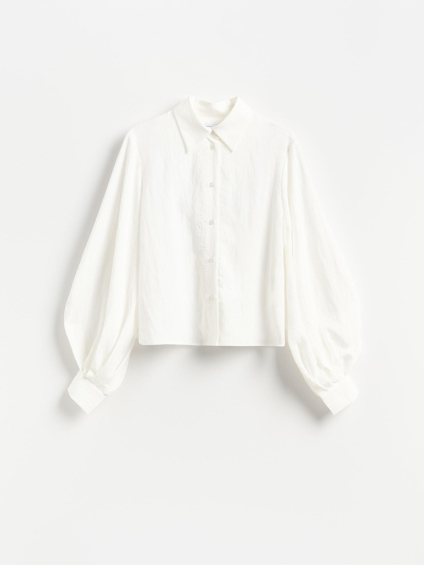 White Shirt With Lyocell, White, large image number 4
