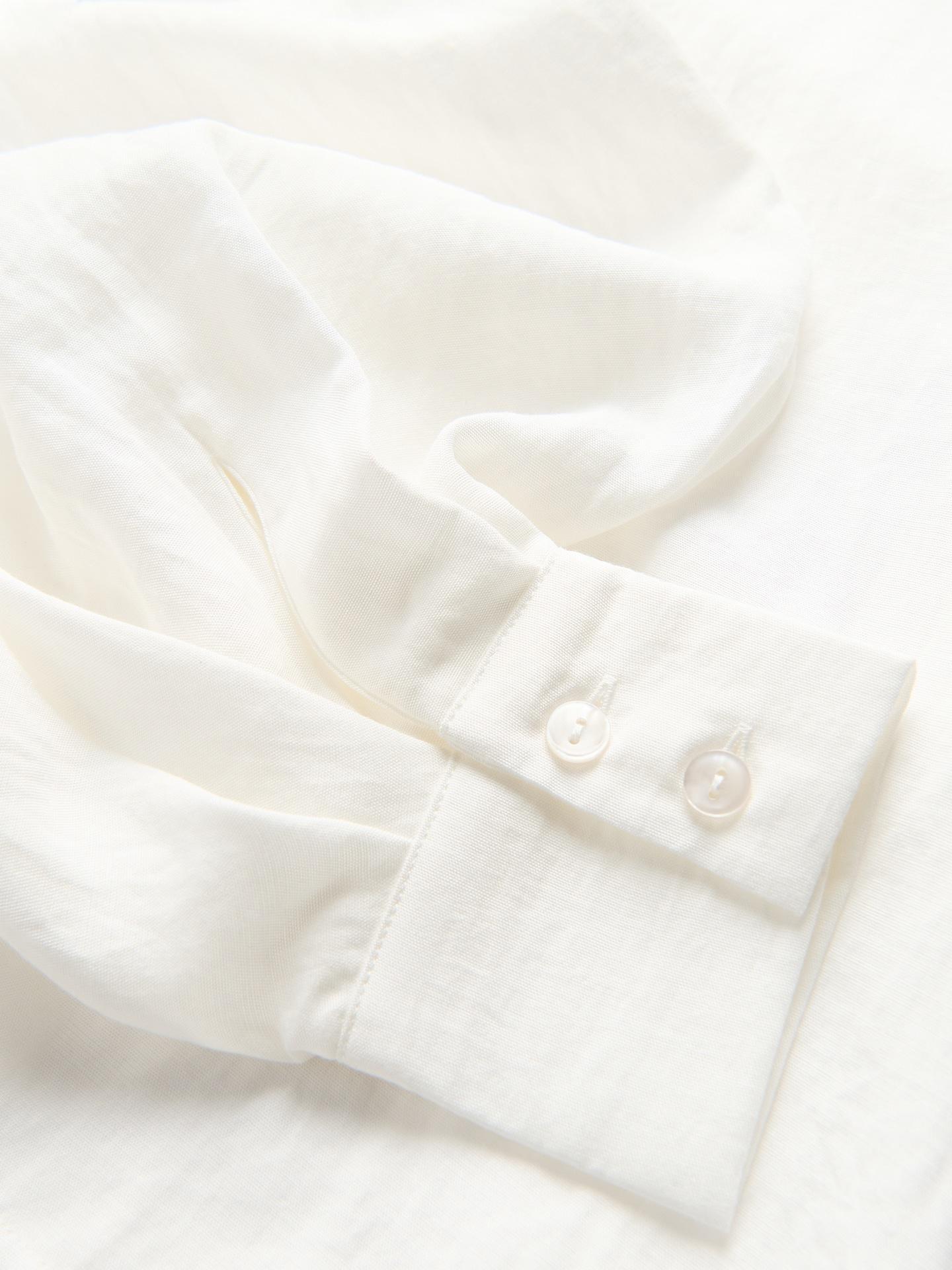 White Shirt With Lyocell, White, large image number 5