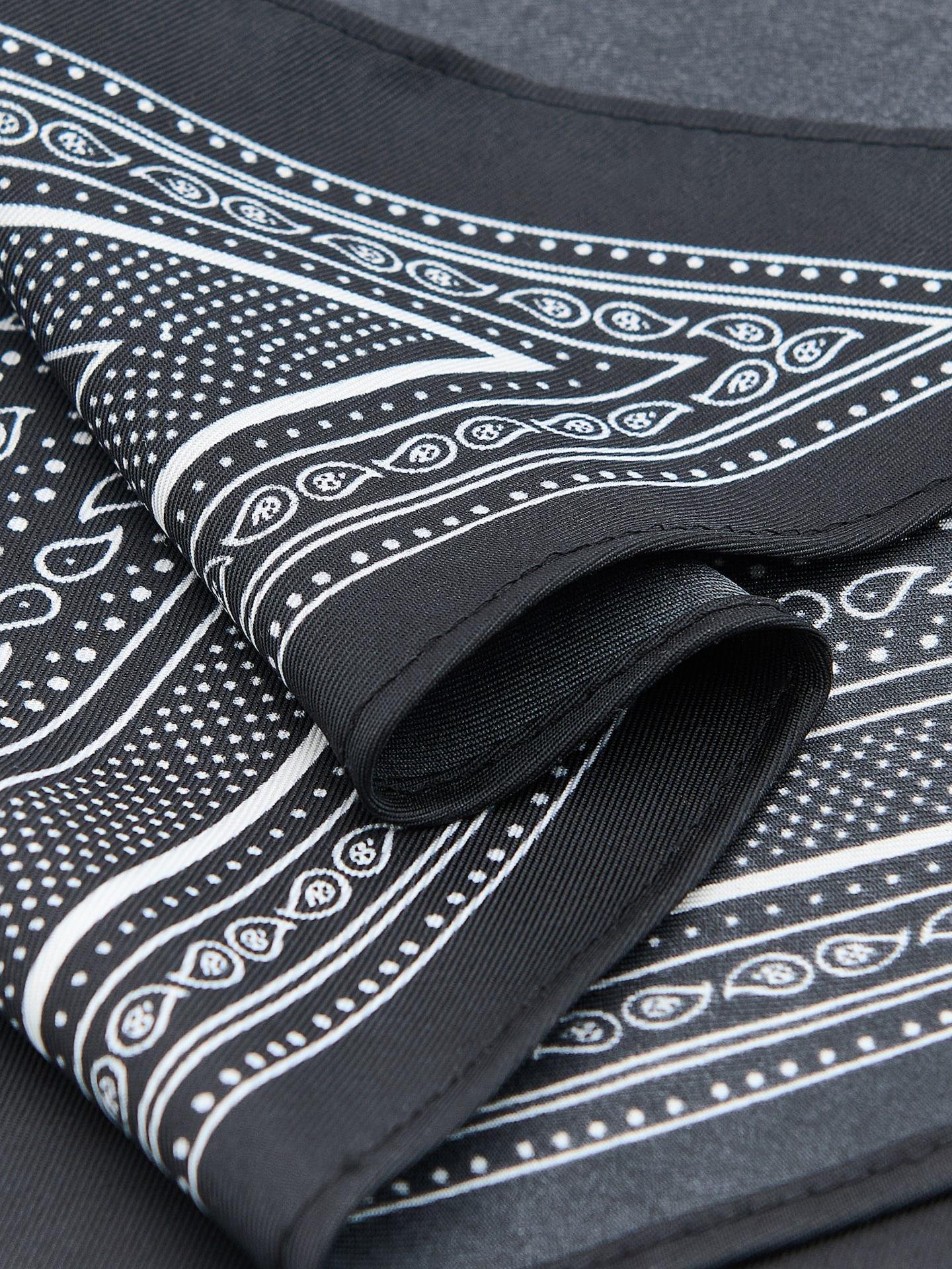 LADIES` SCARF BLACK, Black, medium
